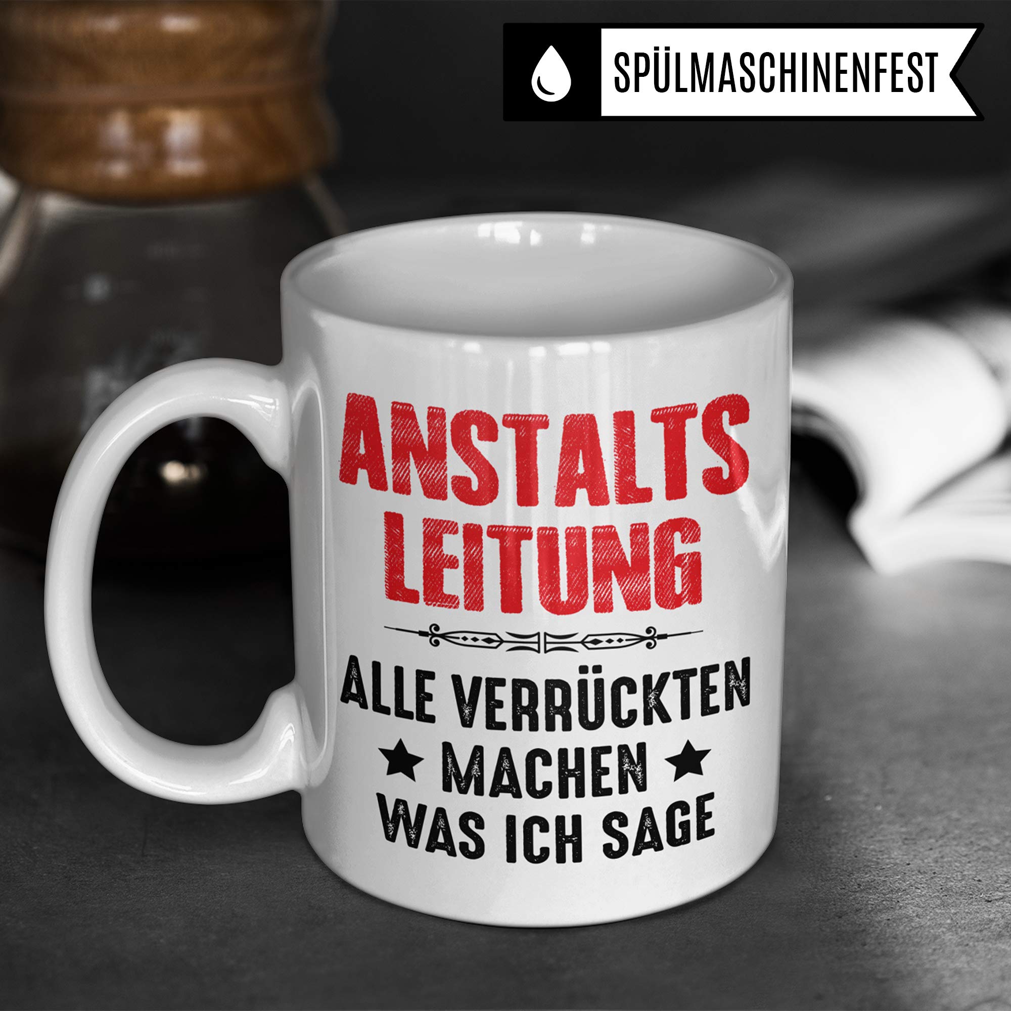 Pagma Druck Chef Tasse, Anstaltsleitung, Geschenke für den Chef Boss Becher, Kaffeetasse Chef Geschenkidee Vorgesetzter Personalchef, Geburtstag Abschied Teetasse