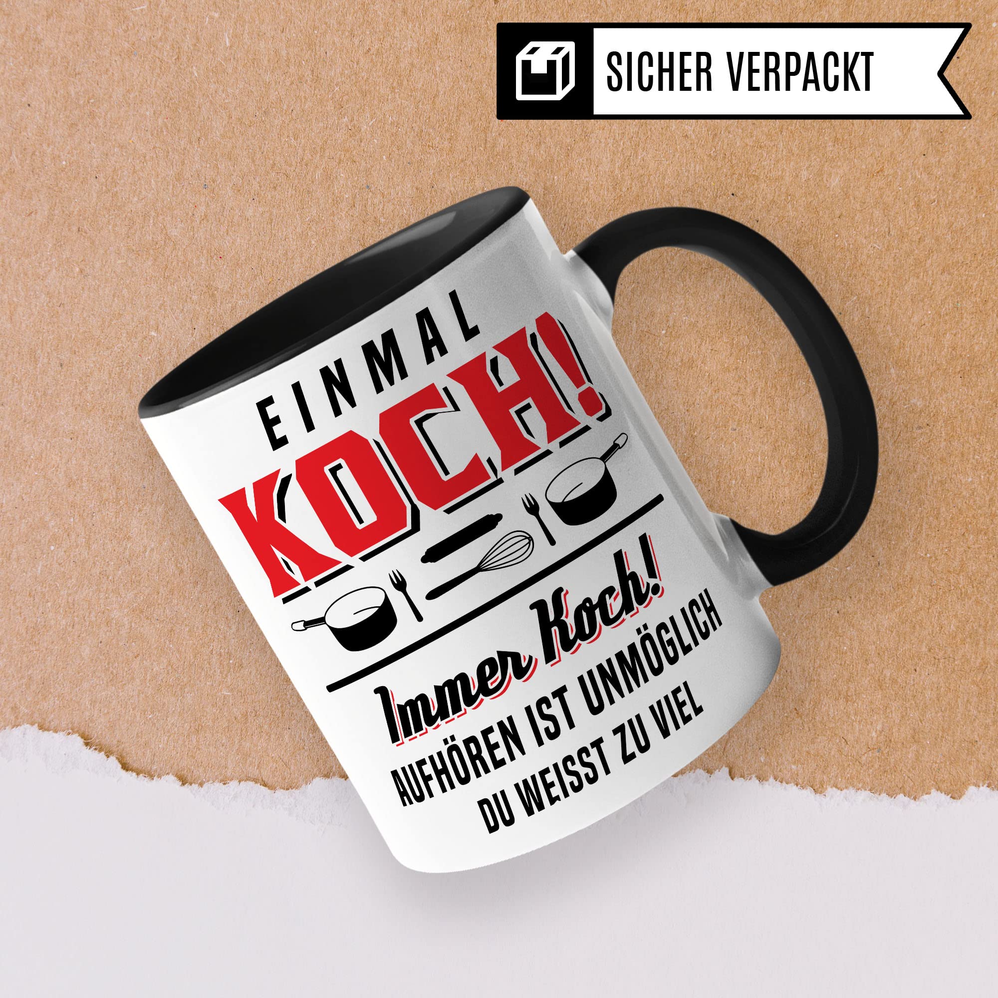 Koch Tasse, Küchenchef Teetasse, Chef Becher, Kaffeetasse Humor Witz Geschenk für Köche, Küche Kaffeebecher, Hobbykoch Geschenkidee