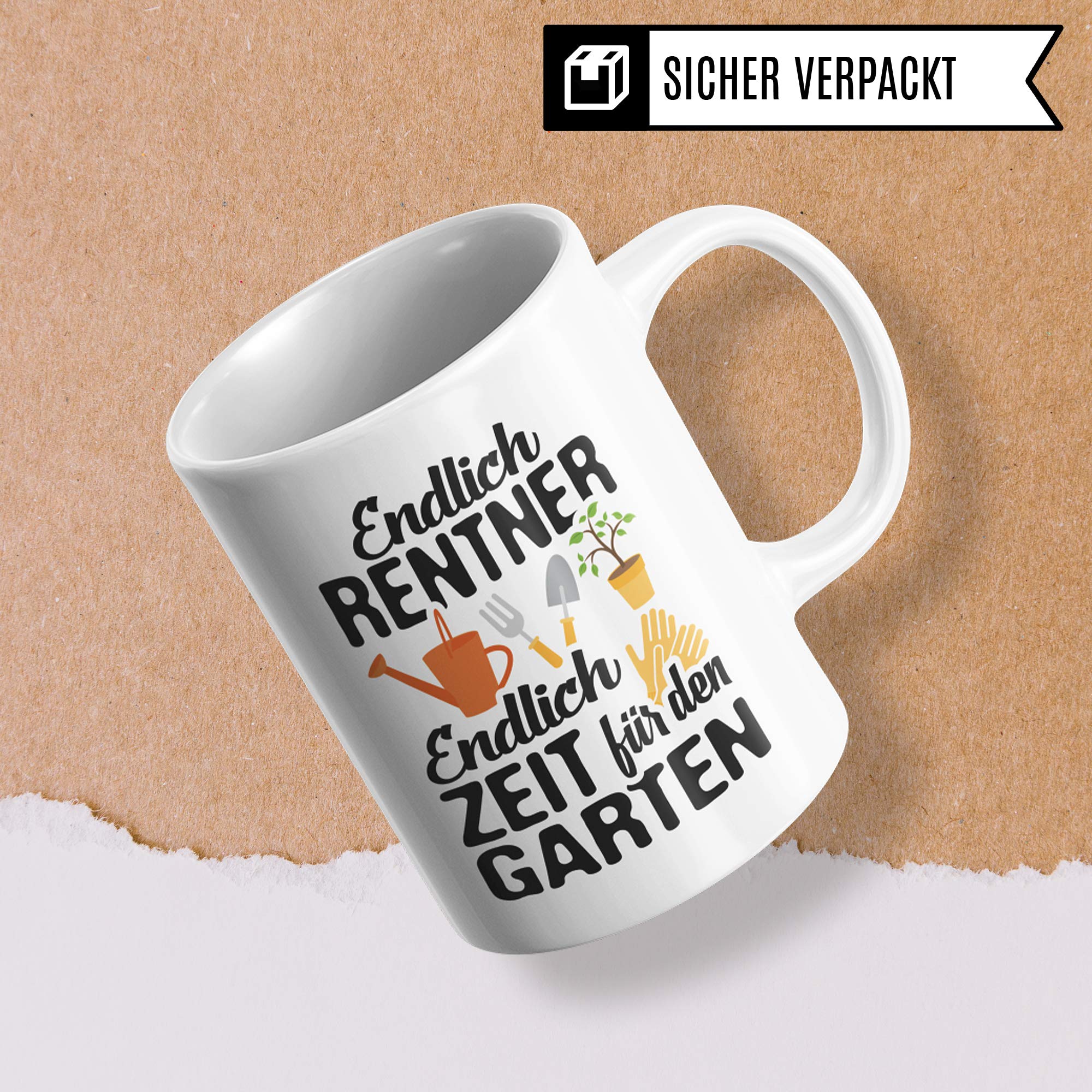 Pagma Druck Rentner Tasse, Renteneintritt Geschenk, Kaffeebecher Rentenbeginn Pension Garten Rentnerin Spruch Mann Frau, Arbeit Abschiedsgeschenk Rentner Geschenk Ruhestand Becher