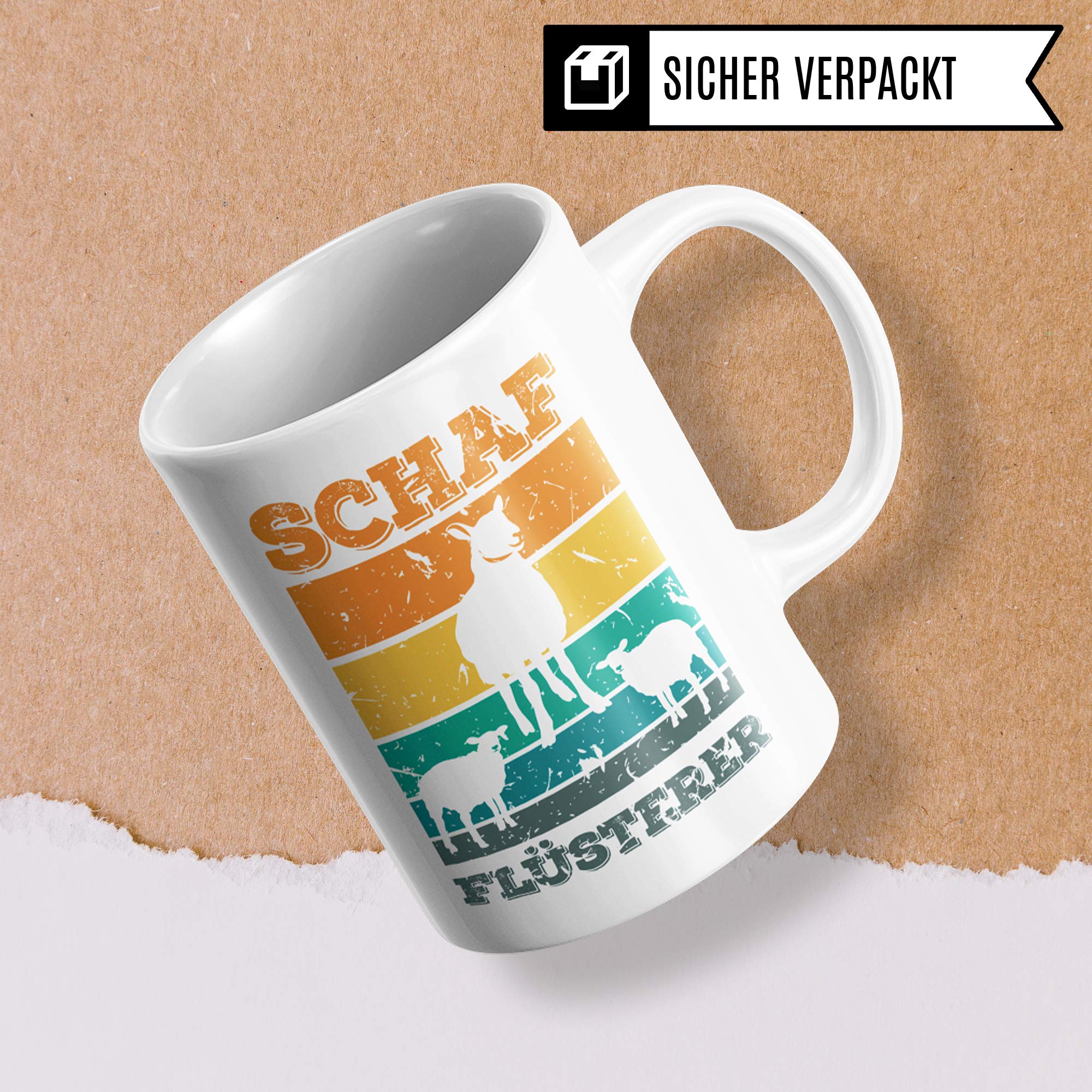 Schaf Tasse Geschenk, Schafe Spruch Becher Geschenkidee, Kaffeetasse für Schäfer Und Schafzüchter Kaffeebecher