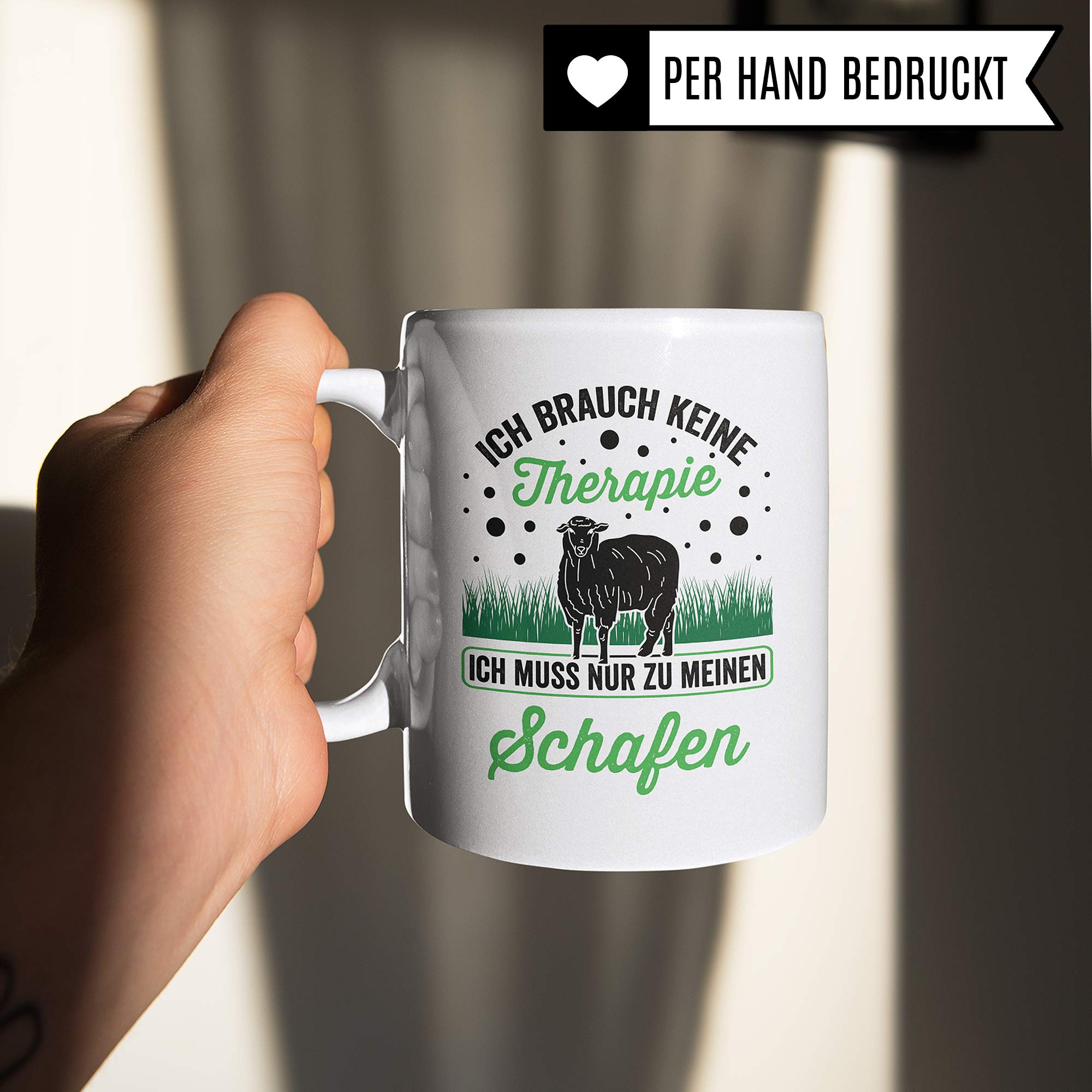 Schaf Tasse Geschenk | Schafe Spruch Becher Geschenkidee | Schäfer & Schafzüchter Kaffeetasse