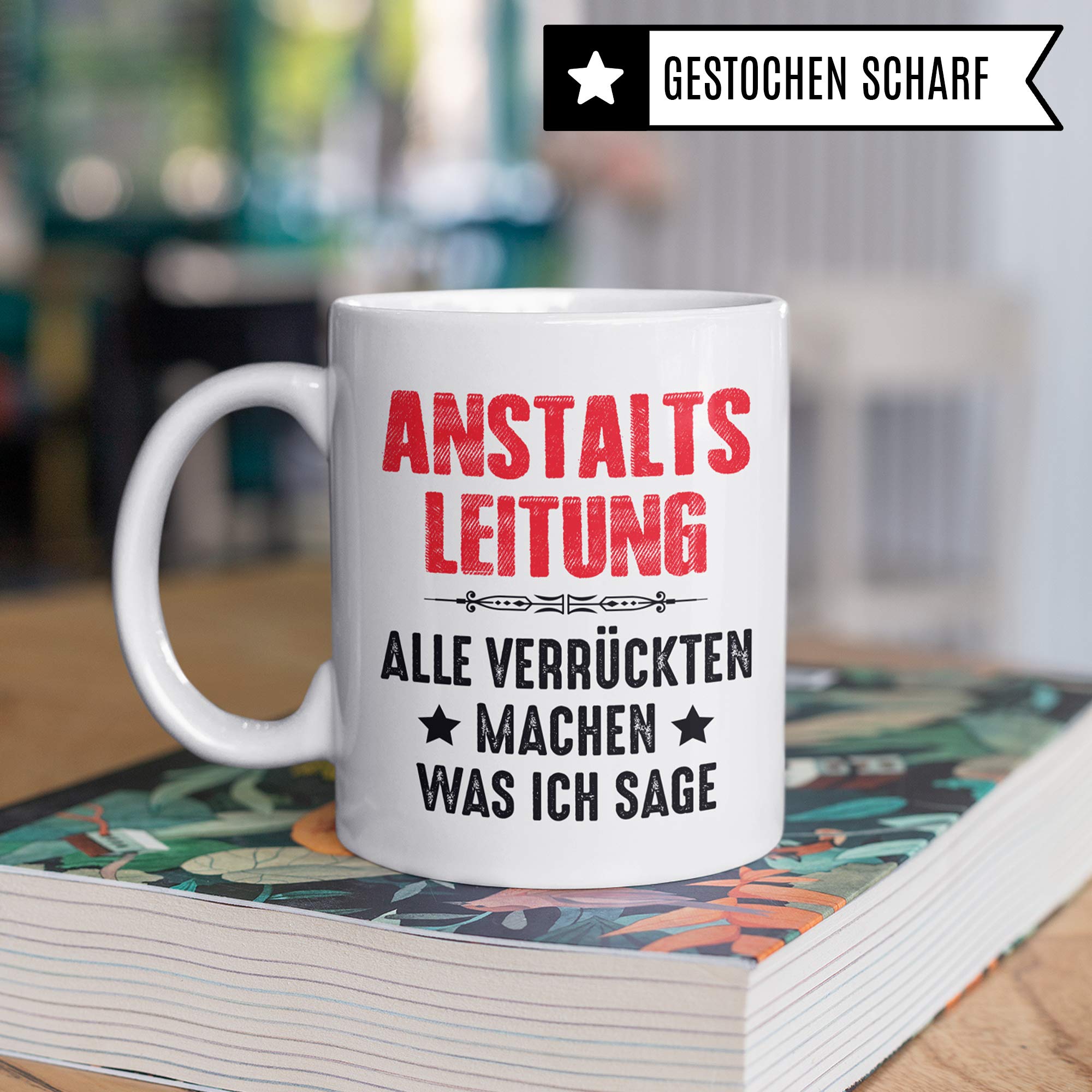 Pagma Druck Chef Tasse, Anstaltsleitung, Geschenke für den Chef Boss Becher, Kaffeetasse Chef Geschenkidee Vorgesetzter Personalchef, Geburtstag Abschied Teetasse