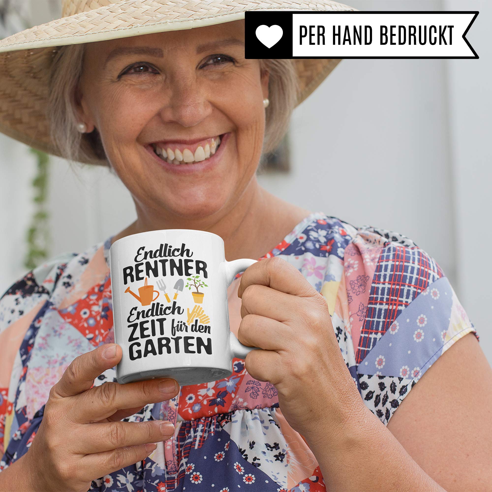 Pagma Druck Rentner Tasse, Renteneintritt Geschenk, Kaffeebecher Rentenbeginn Pension Garten Rentnerin Spruch Mann Frau, Arbeit Abschiedsgeschenk Rentner Geschenk Ruhestand Becher