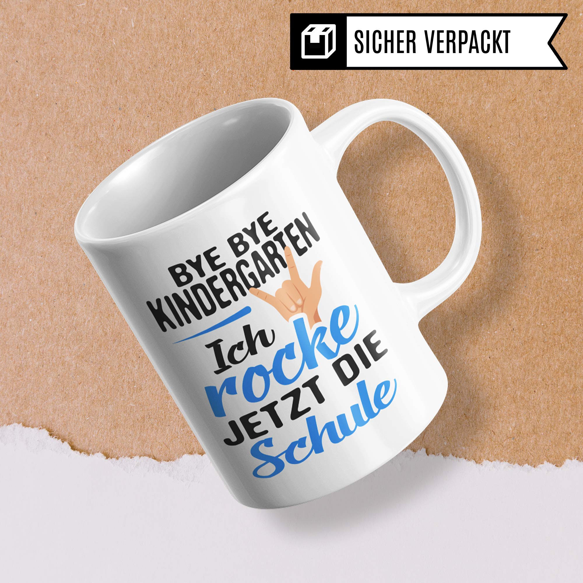 Pagma Druck Schulanfang Tasse, Geschenke Schulanfang Junge, Schulkind Becher Einschulung Geschenk, Kaffeetasse Geschenkidee für Erstklässler Schultüte Inhalt Schulbeginn Schulstart