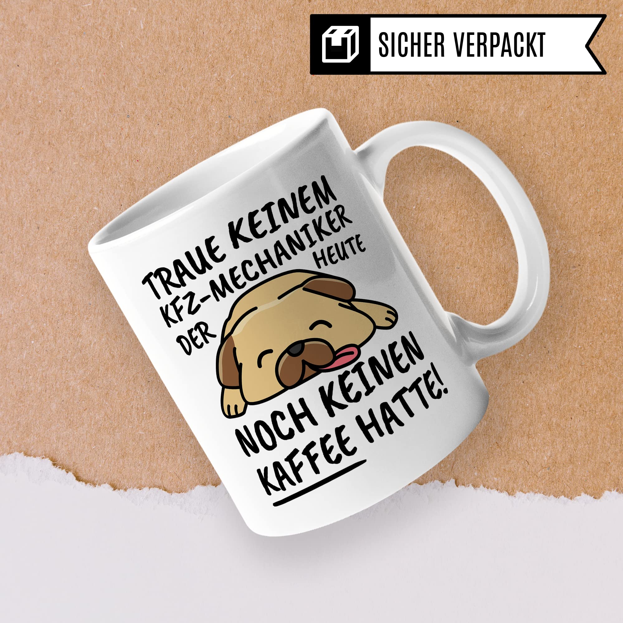 Tasse KFZ-Mechaniker lustig KFZ-Mechaniker Geschenk Beruf Spruch Kaffeebecher KFZ-Mechaniker Geschenkidee Automechaniker Monteur KFZ-Mechatroniker Kaffee-Tasse Teetasse Becher