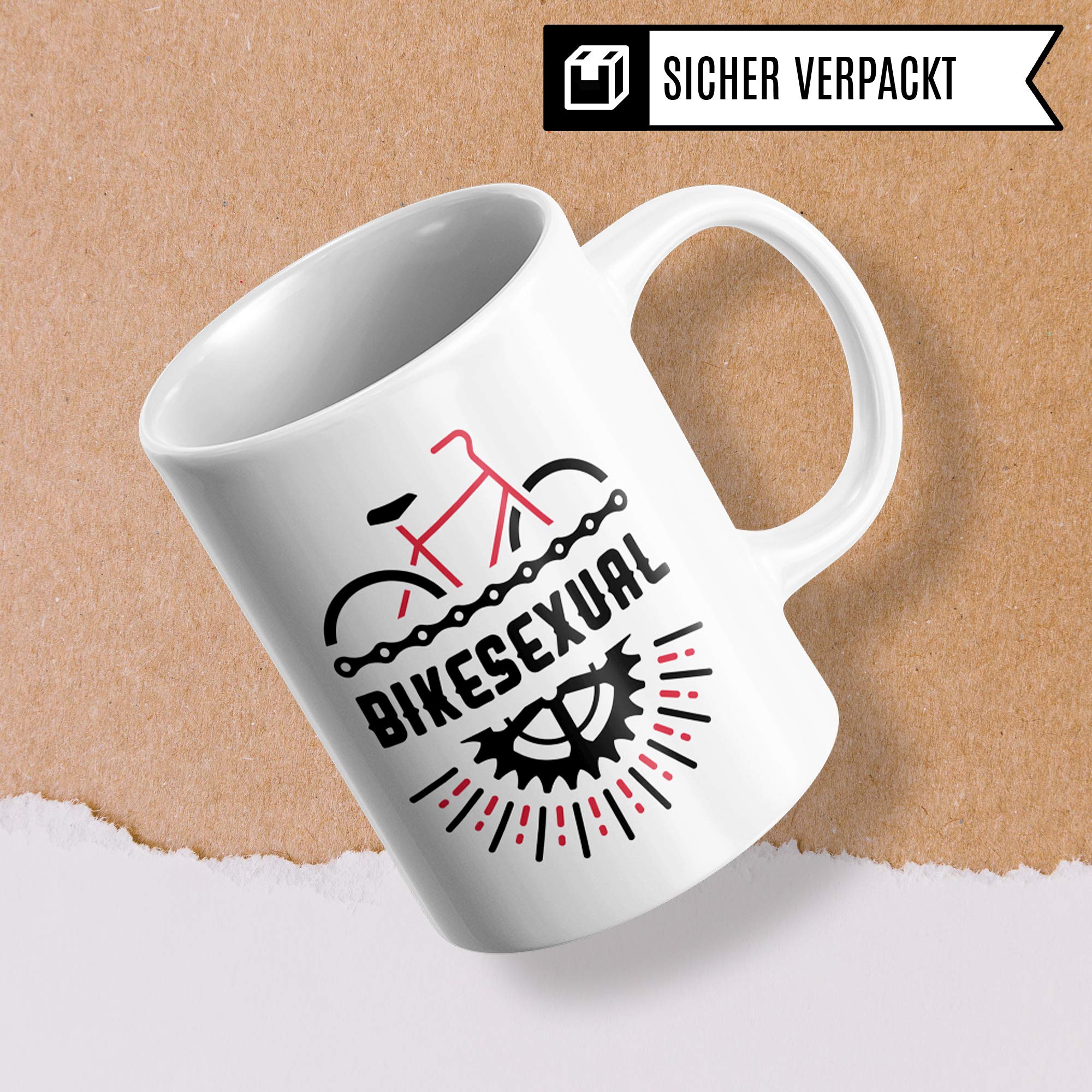 Pagma Druck Fahrrad Tasse, Fahrrad Geschenk, Geschenkidee Fahrradfahrer Fahrräder Rennrad Becher, Kaffeetasse Radfahrer Mountainbike Fahrradmotiv Mountainbiker Radfahren Kaffeebecher