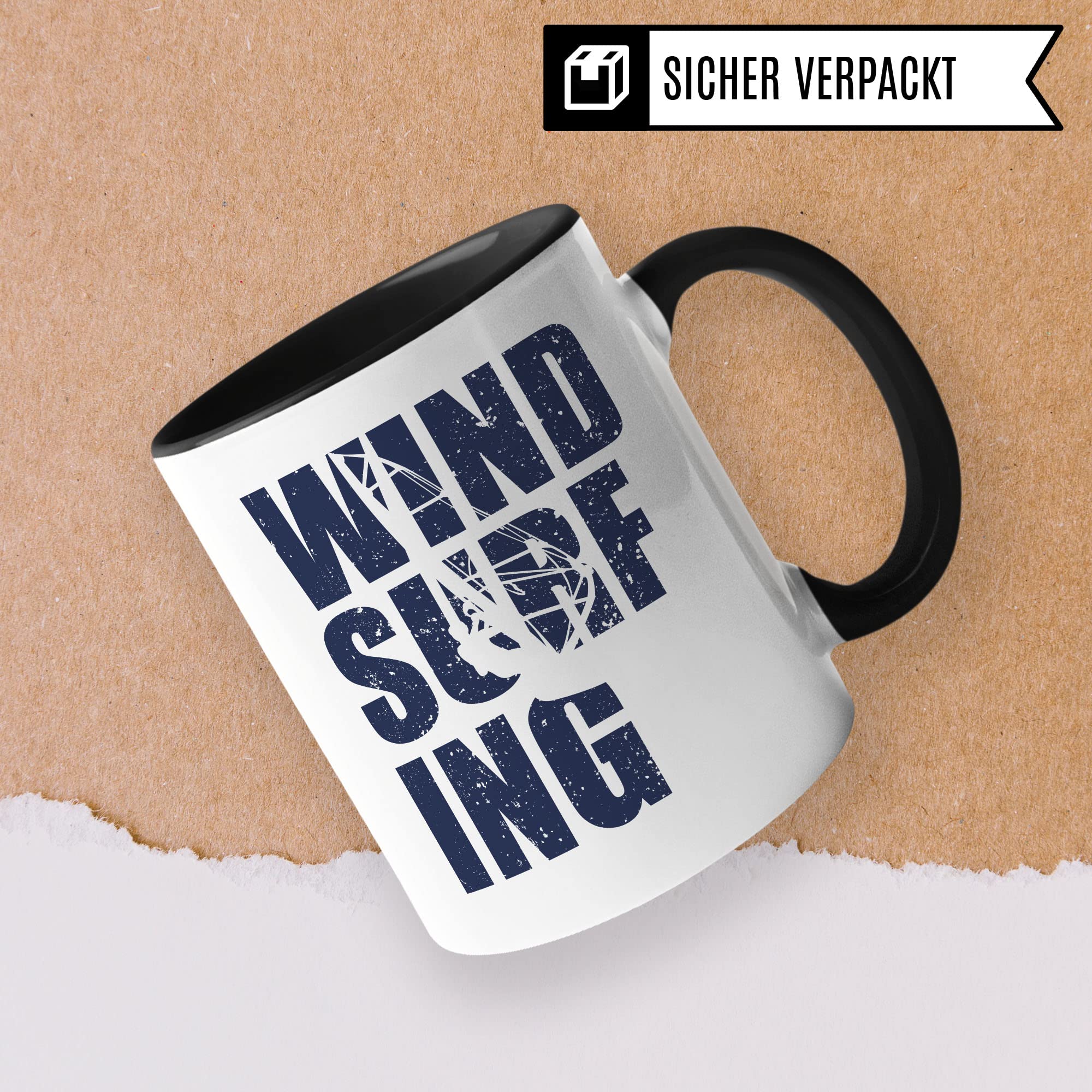 Windsurf Tasse Geschenkidee Kaffeetasse Geschenk für Windsurfer Kaffeebecher Surf Becher