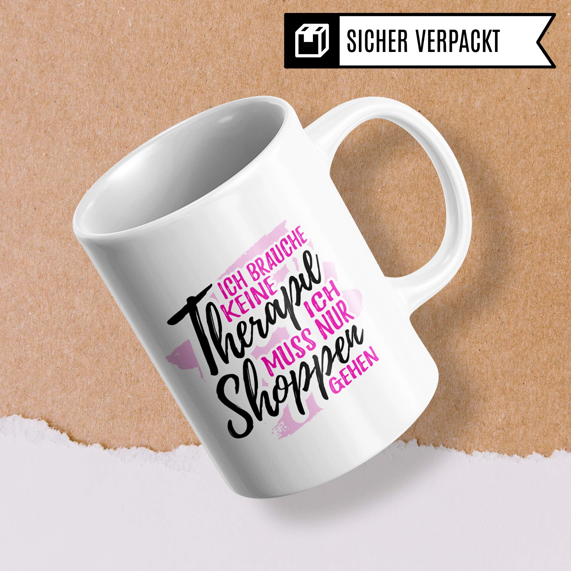 Pagma Druck Tasse Shopping - Shopping Queen Geschenk Becher - Geschenkidee Shoppen Einkaufen Frauen Einkaufsbummel lustig