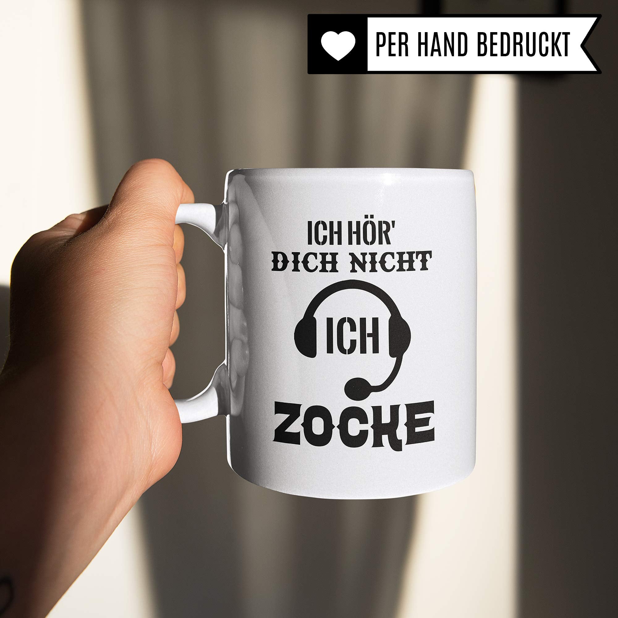 Pagma Druck Gamer Tasse, Zocker Geschenke Spruch: Ich hör Dich Nicht Ich zocke, Kaffeetasse Gaming Zocken Computerspiele Konsole, Controller PC Computerspielen Becher, Computer Gaming Tasse lustig