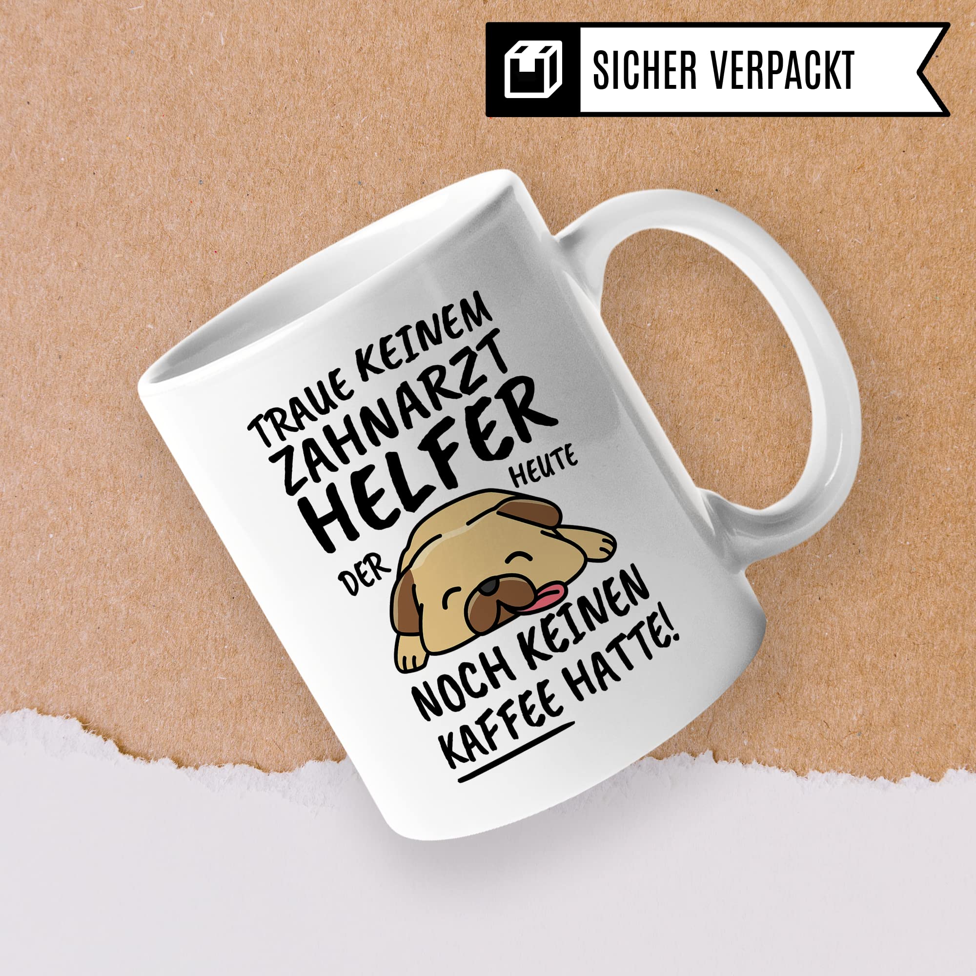 Tasse Zahnarzthelfer lustig Zahnarzthelfer Geschenk Beruf Spruch Kaffeebecher Zahnarzthelfer Geschenkidee Zahnmedizinischer Fachangstellter Dentalassistent Kaffee-Tasse Teetasse Becher