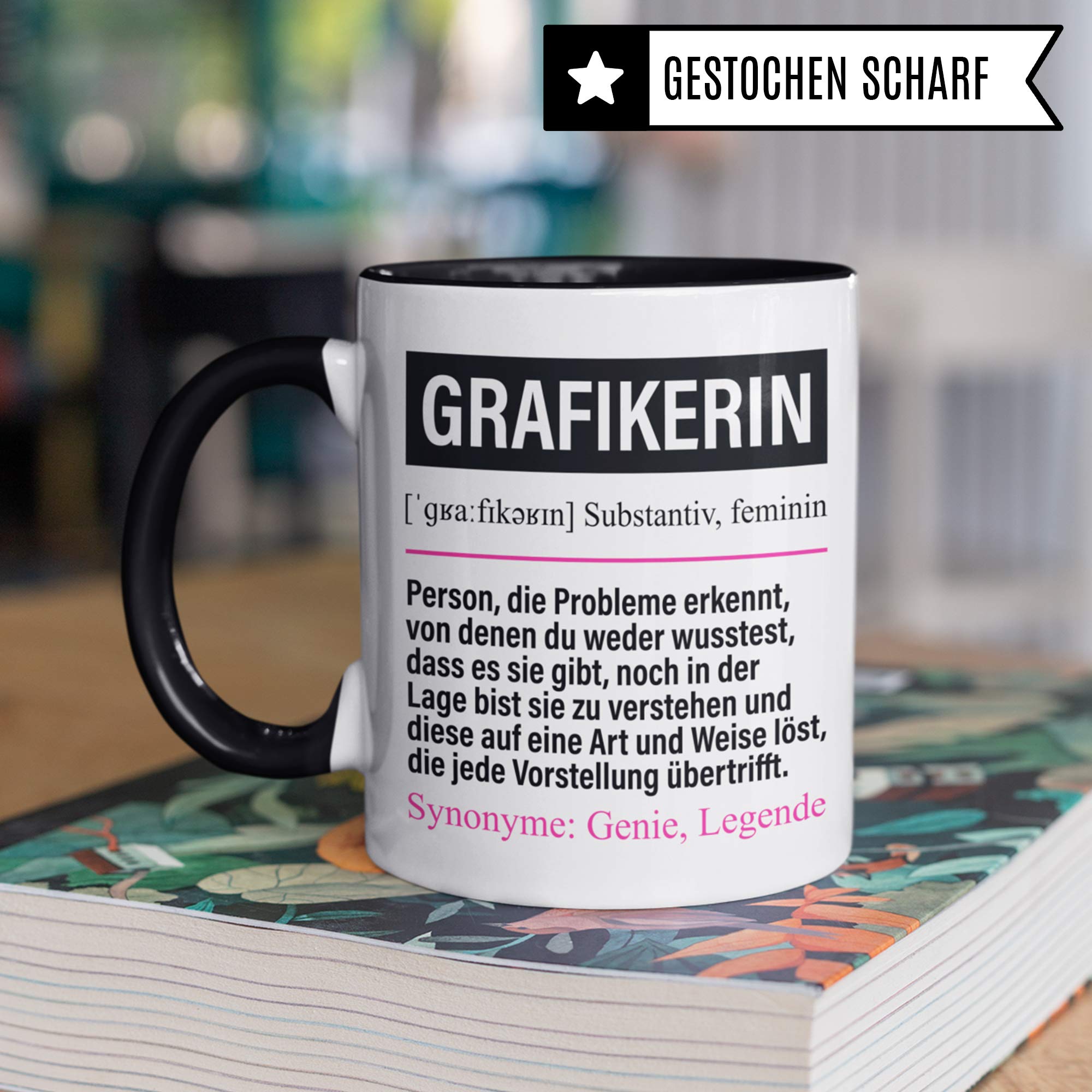 Pagma Druck Tasse Grafikerin lustig, Grafikerin Geschenk, Spruch Grafikdesign Kaffeebecher Geschenkidee, Kaffeetasse Beruf Grafikdesignerin Teetasse Becher