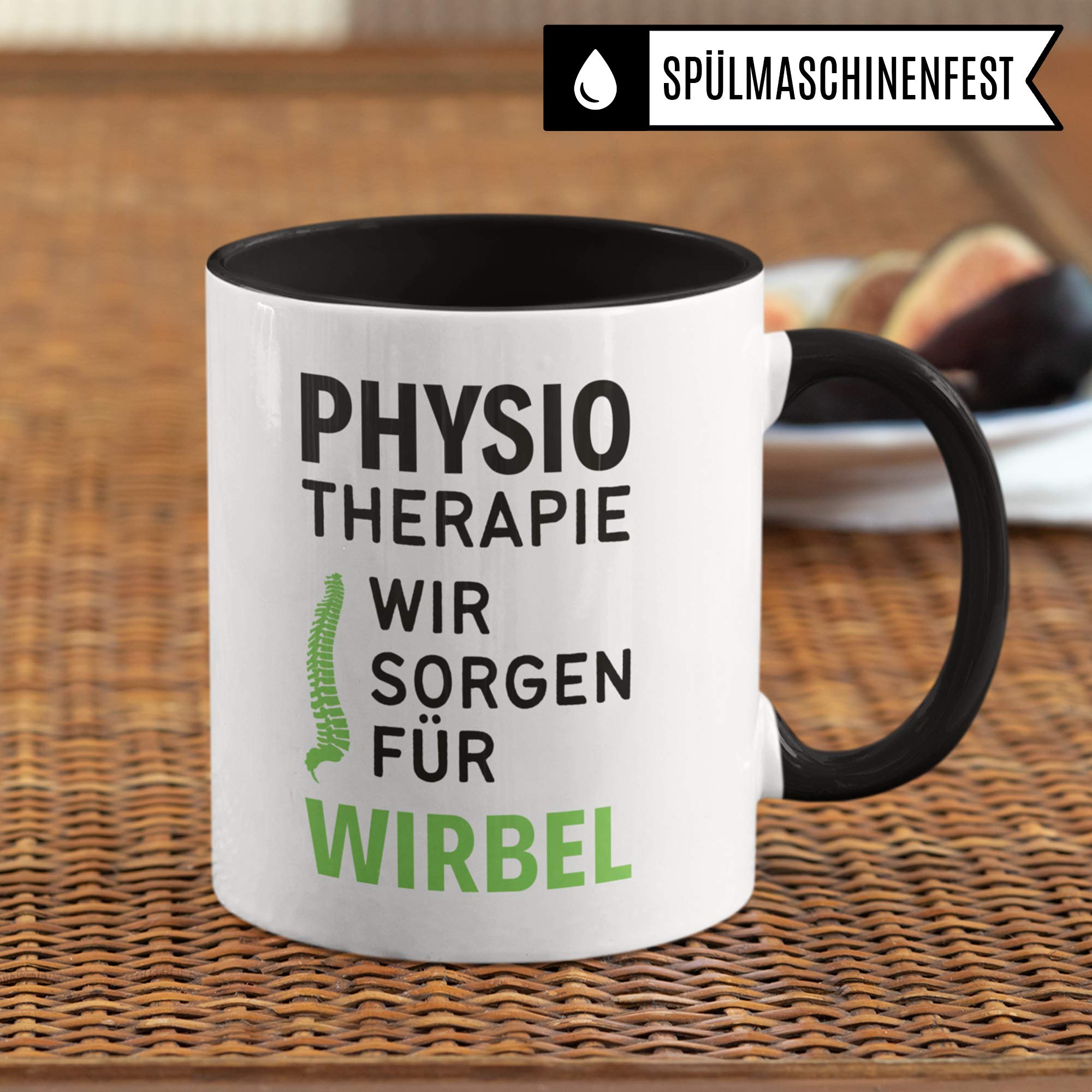 Tasse Physiotherapie, Physiotherapeuten Geschenk, Kaffeetasse Physiotherapeutin Geschenkidee Witz, Kaffeebecher Krankengymnastik Physio Becher