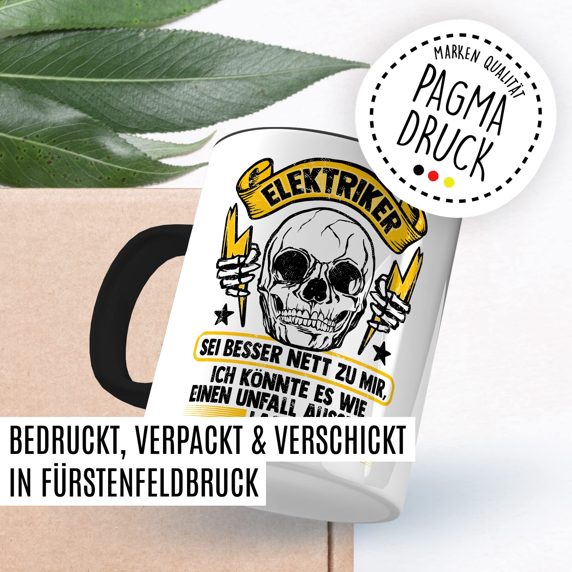 Elektriker Tasse Installateur Witz Geschenkidee Elektronik Kaffeetasse Geschenk für Elektrotechniker Kaffeebecher Drahtzieher Becher