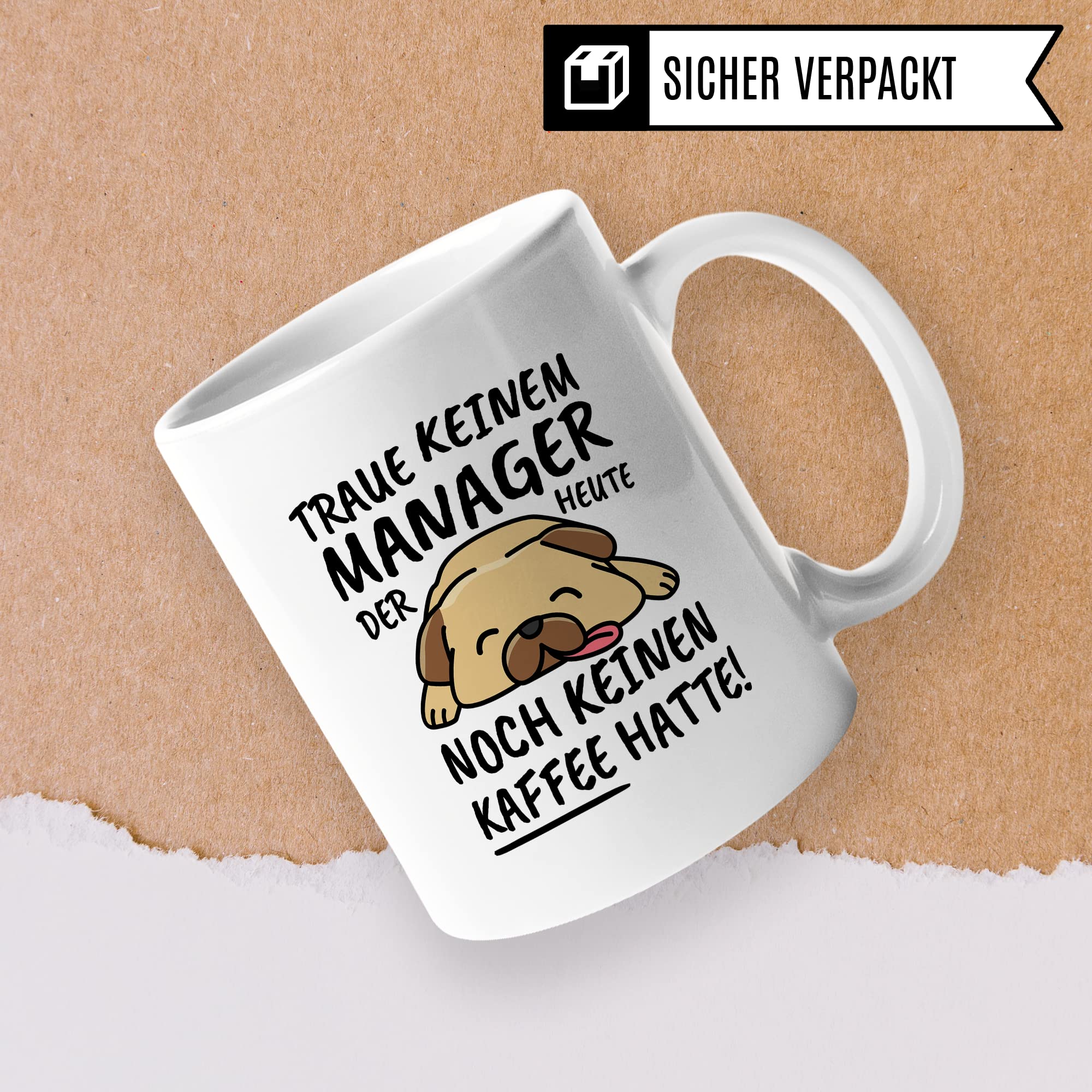 Tasse Manager lustig Manager Geschenk Beruf Spruch Kaffeebecher Manager Geschenkidee Leiter Lenker Führungskraft Entscheider Direktor Verwalter Kaffee-Tasse Teetasse Becher