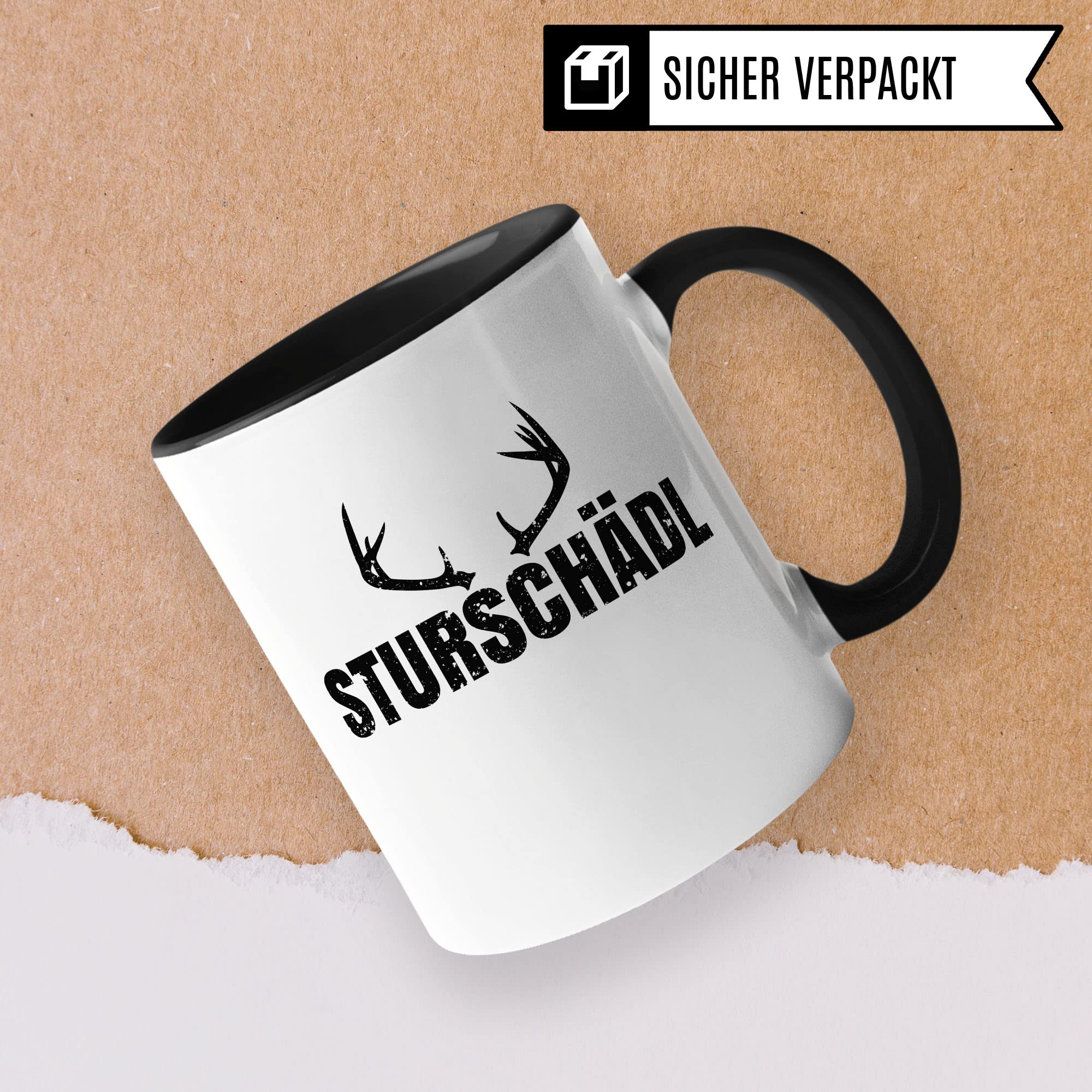 Sturschädl Tasse Geschenkidee Dickkopf Kaffeetasse Geschenk für Bayer Kaffeebecher Bayrisch Becher