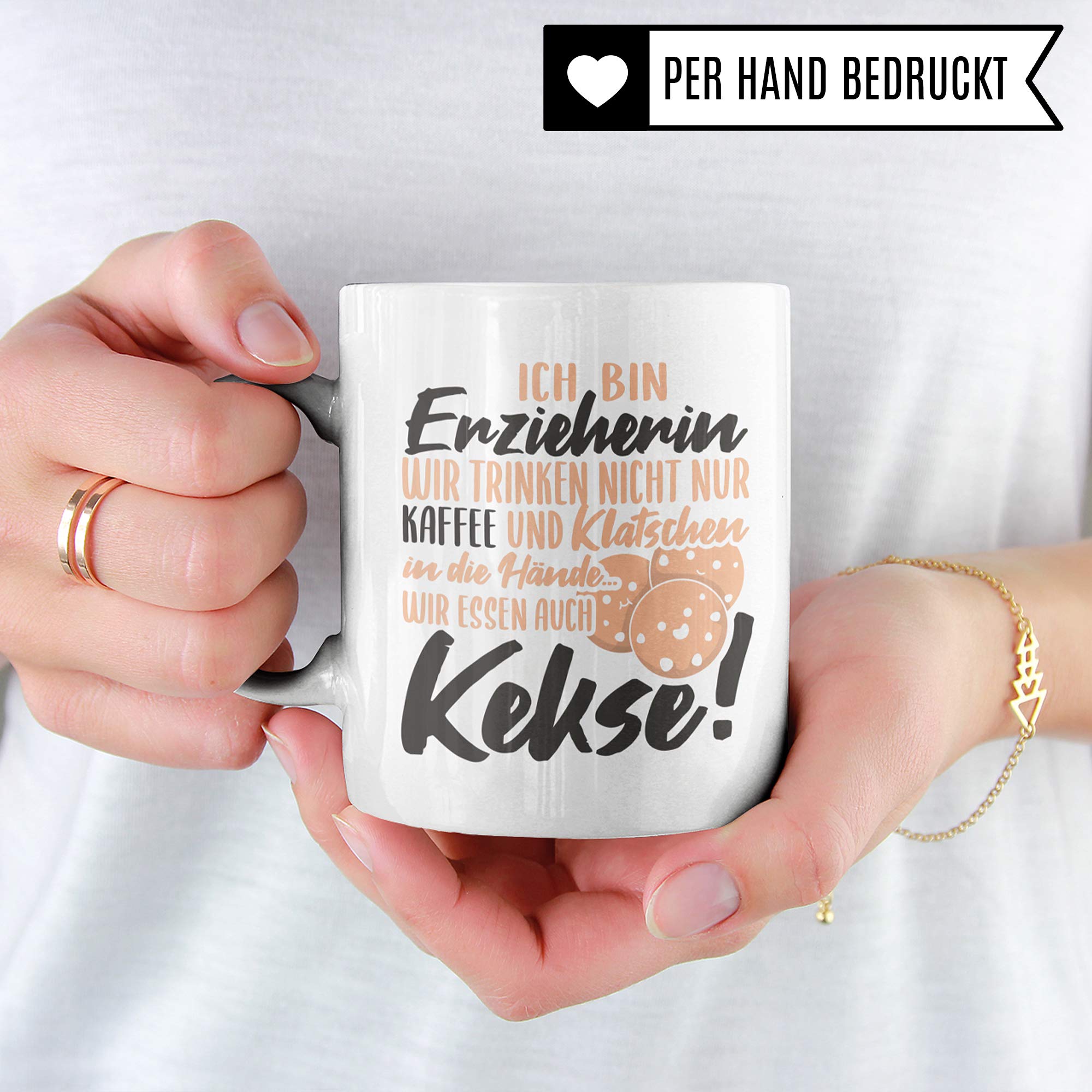 Pagma Druck Erzieherin Tasse Geschenk, Kindergarten Abschiedsgeschenk, Erzieherin Abschied Becher, Danke Geschenke für Erzieher Kaffeetasse, Kaffeebecher Tagesmutter Kita Kinderpflegerin