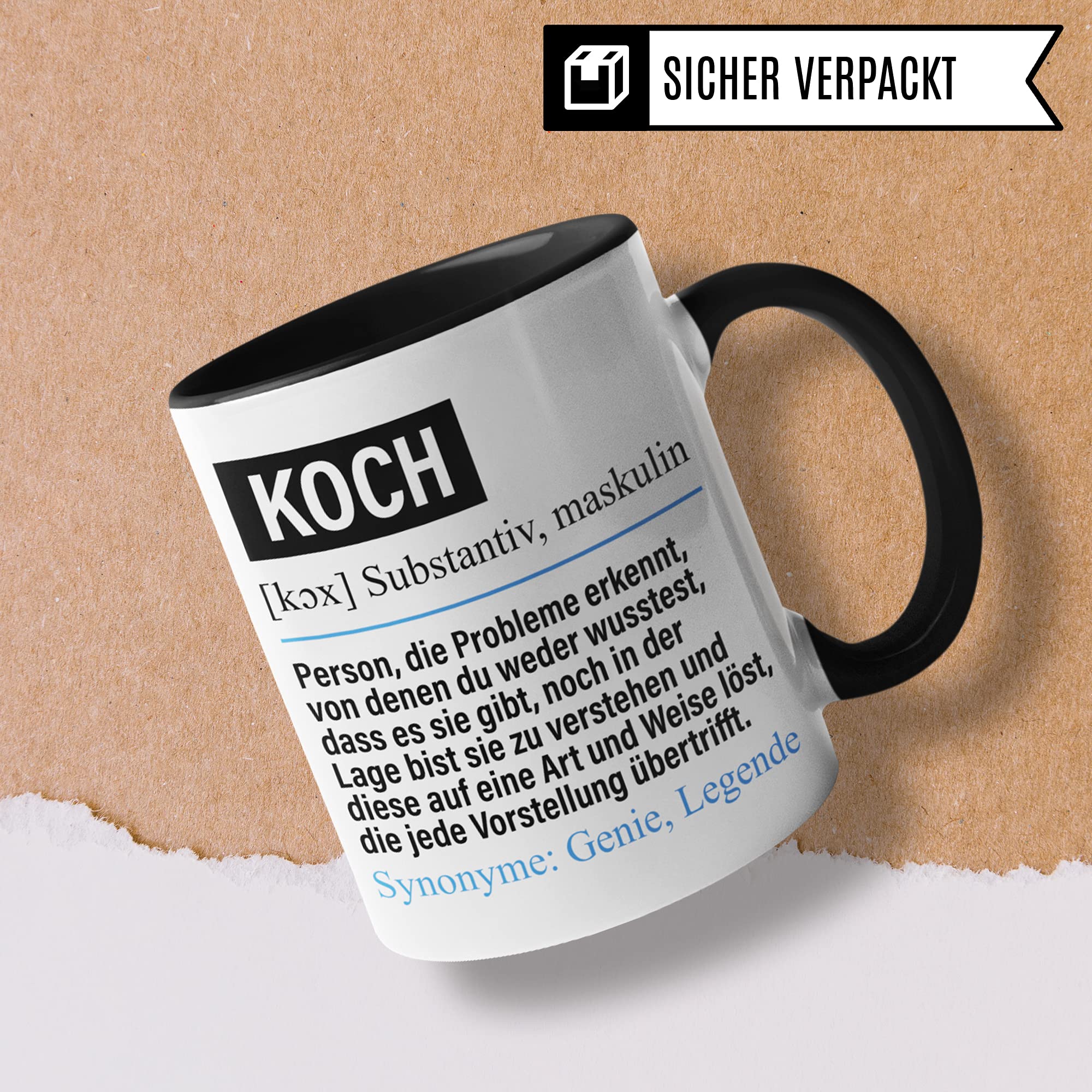 Koch Tasse lustig, Koch Geschenk Beruf, Spruch Küchenchef Geschenkidee, Kaffeetasse Beruf Köche Kaffeebecher Teetasse Becher