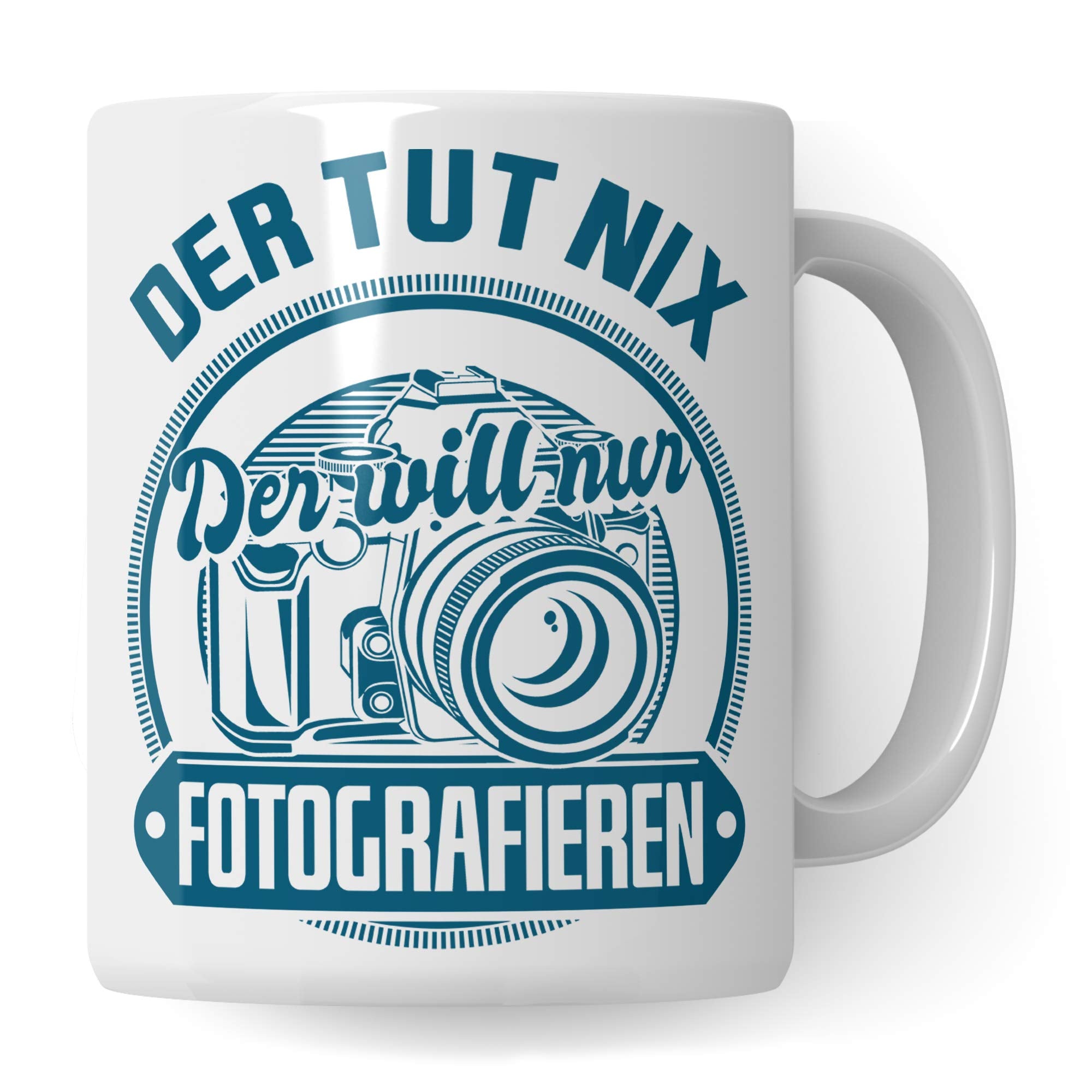 Pagma Druck Tasse Fotograf, Geschenk für Fotografen Becher, Kaffeetasse Fotografieren Spruch Objektiv Kameramann, Foto Kaffeebecher Photograf