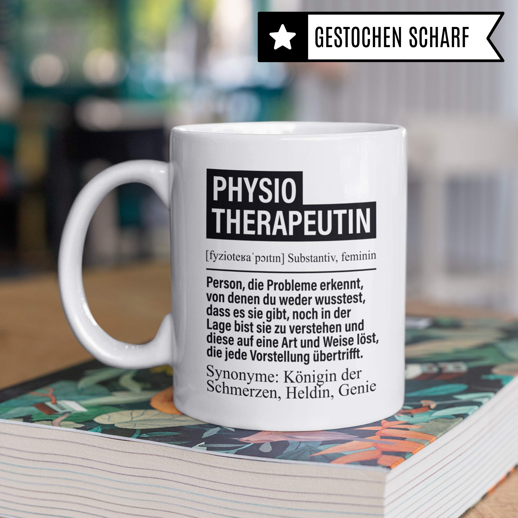 Tasse Physiotherapeut, Physiotherapie Geschenke Becher, Physiotherapeuten Kaffeetasse Geschenkidee Spruch, Kaffeebecher Krankengymnastik Physio Motiv lustig