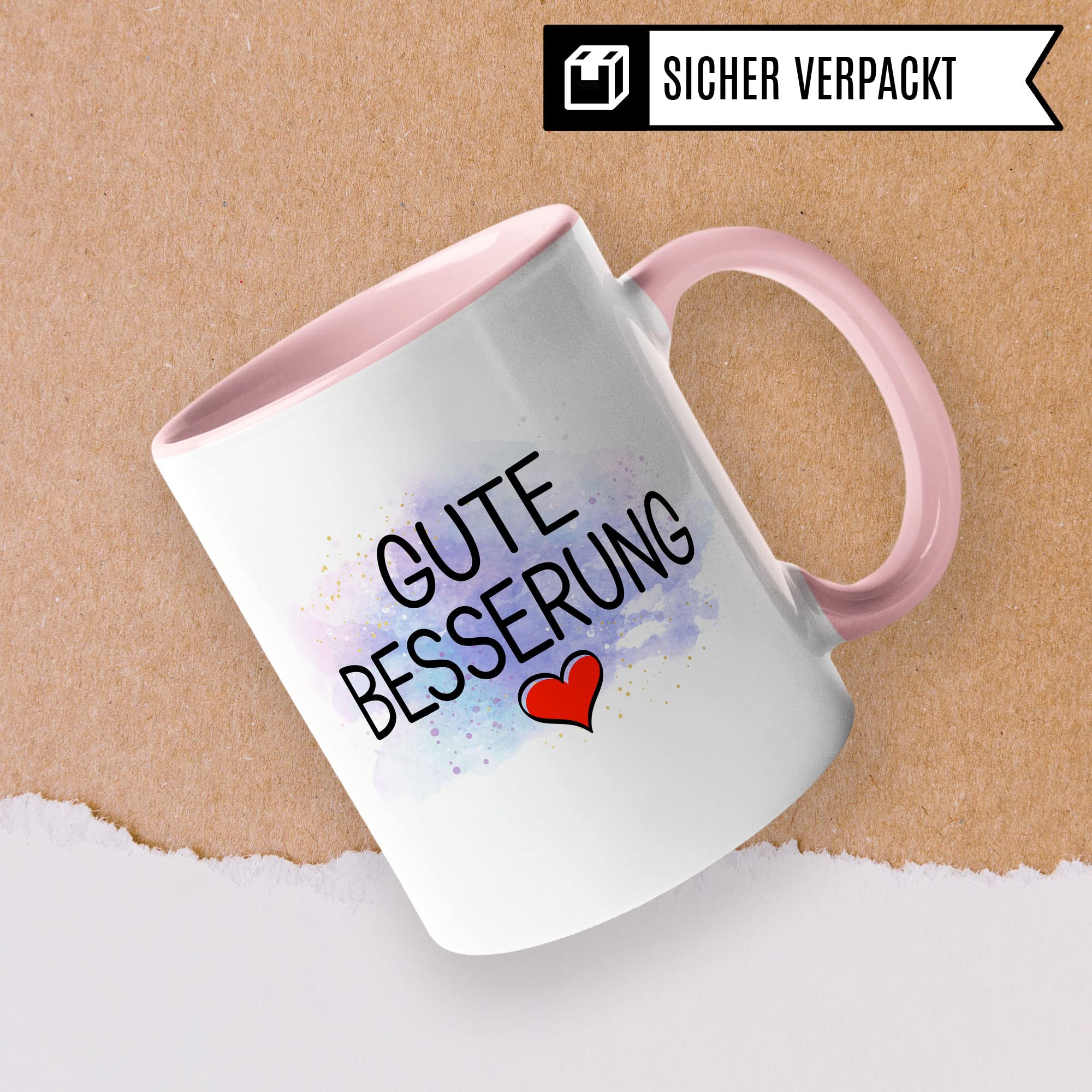 Tasse Gute Besserung Geschenke Werde schnell wieder gesund Krankenhaus-aufenthalt, schöner Spruch Geschenkidee Kaffeetasse Kaffeebecher