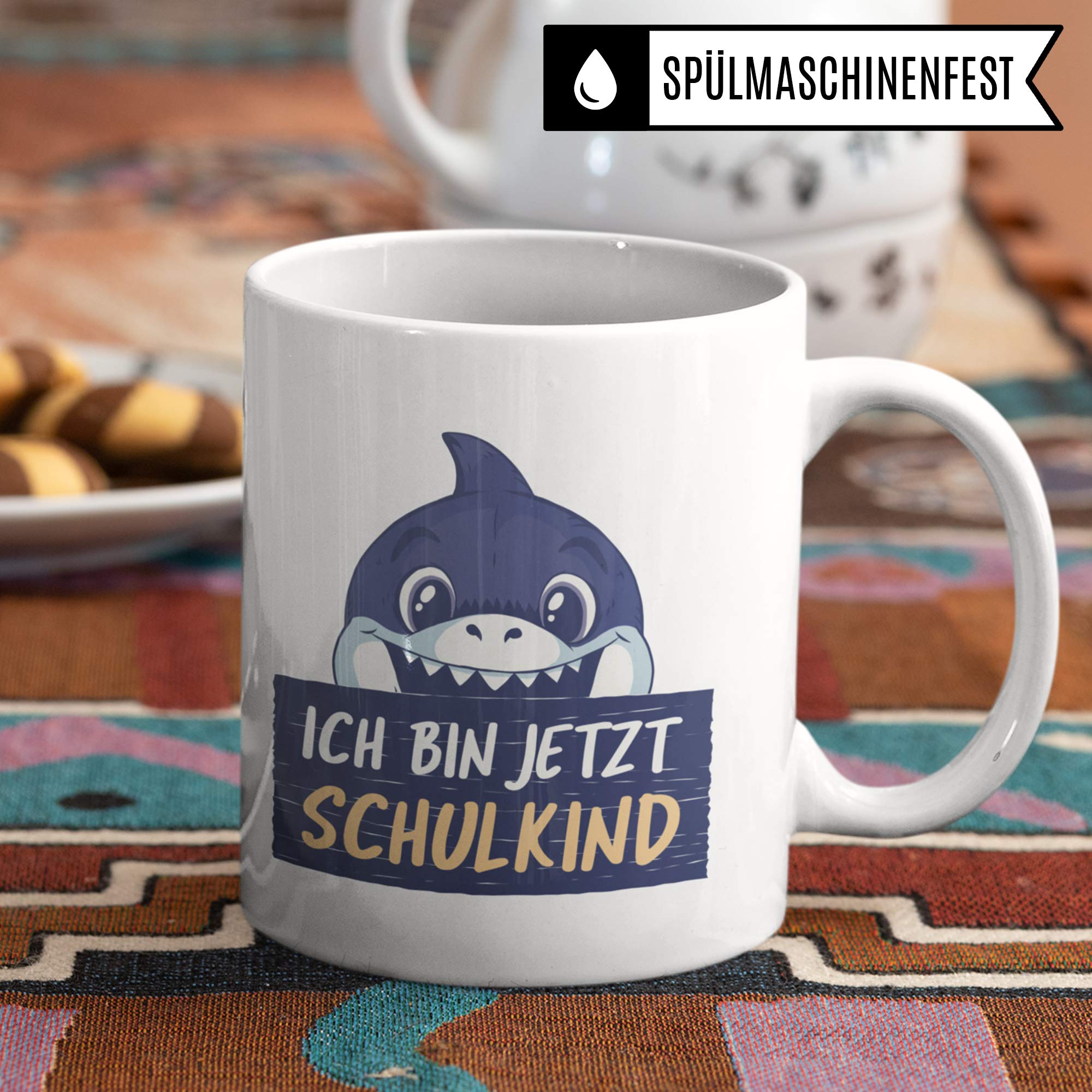 Pagma Druck Einschulung Tasse, Geschenke Schulanfang Junge, Schulbeginn Schulstart Grundschule Teetasse, Schulkind Becher Einschulung Geschenk, Geschenkidee für Erstklässler Schultüte Inhalt