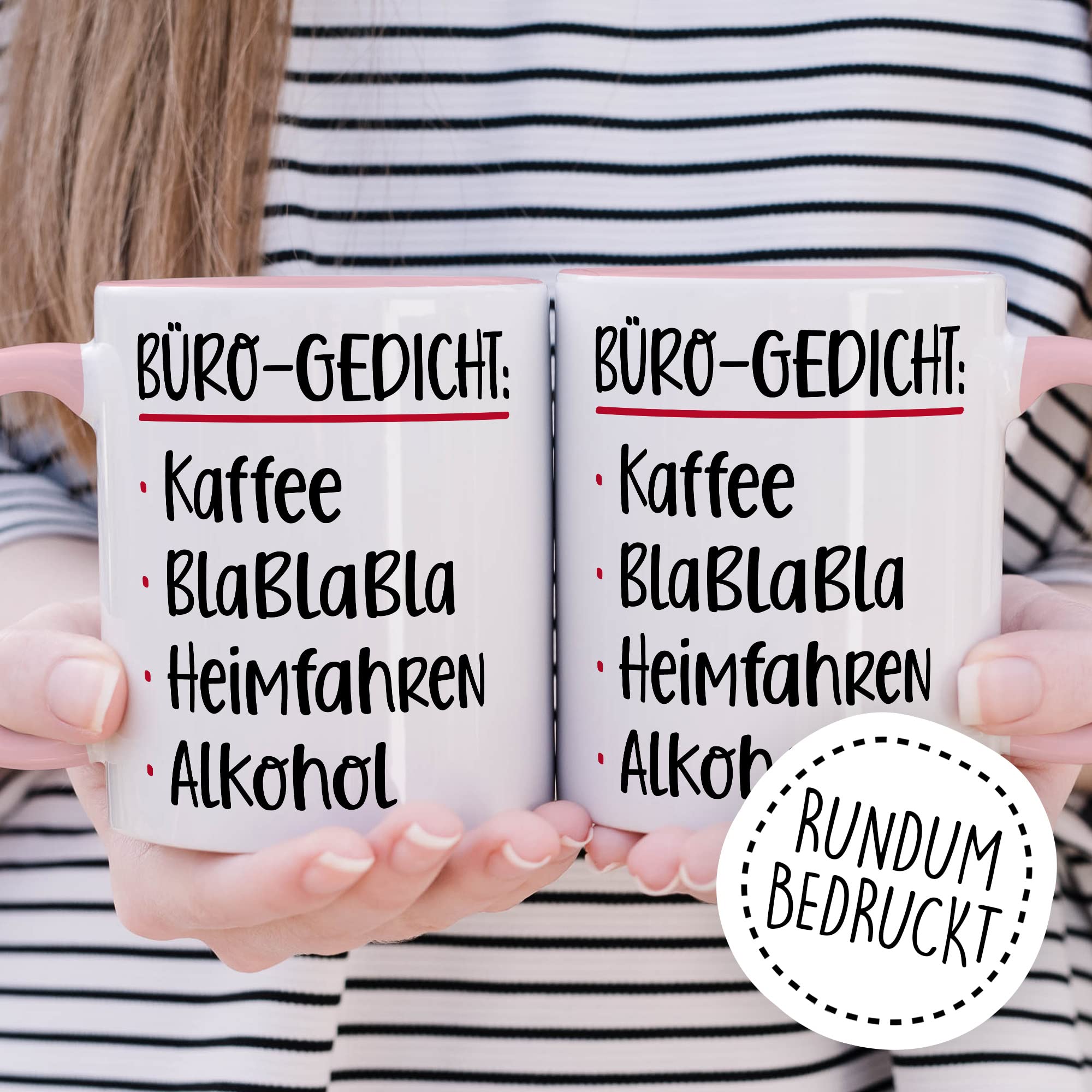 Büro Gedicht Tasse lustig Kaffee Alkohol Spruch Kaffeetasse Kollege Geschenk Kaffee-Becher Kollegin Geschenkidee Humor