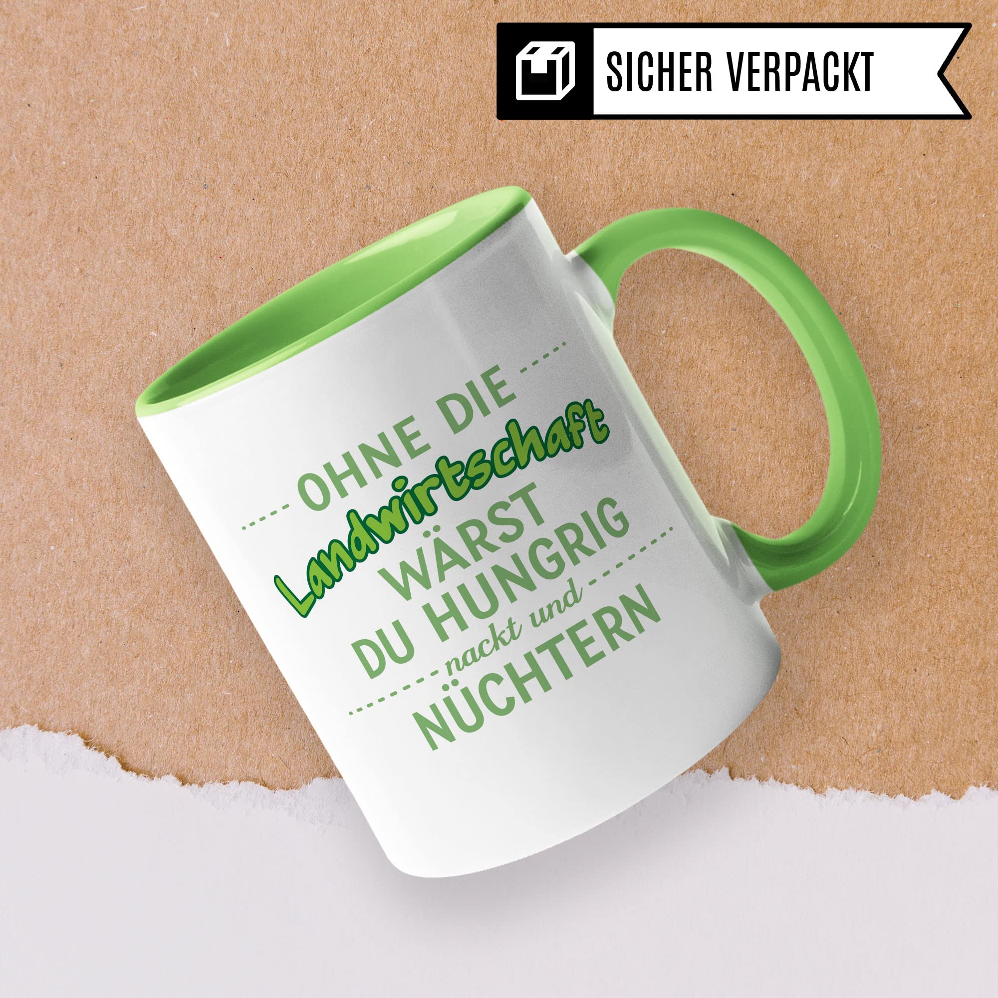 Landwirt Tasse Geschenk Landwirtschaft Kaffeetasse Witz Geschenkidee für Bauer Kaffeebecher Humor Becher