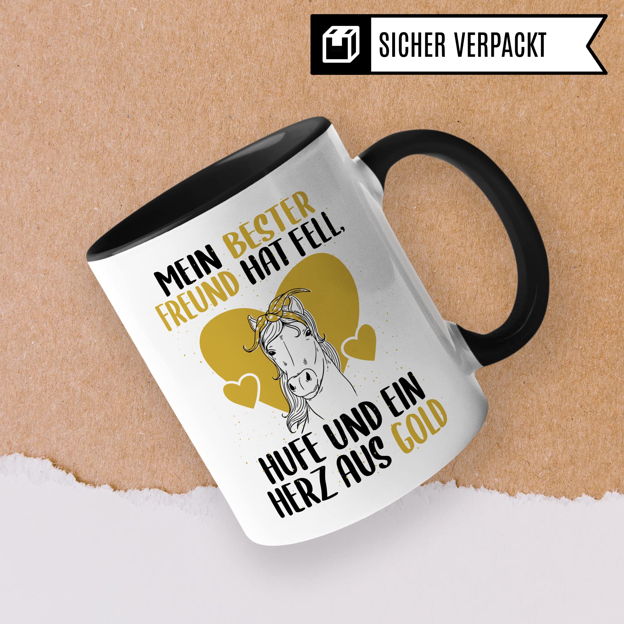 Tasse Pferd Pferde Kaffeetasse Reiterin Kaffee-Becher Reiten bester Freund Vierbeiner Teetasse Pferdemädchen Stallmädchen Pferdeliebhaber Geschenk Geschenkidee Stall Reiter
