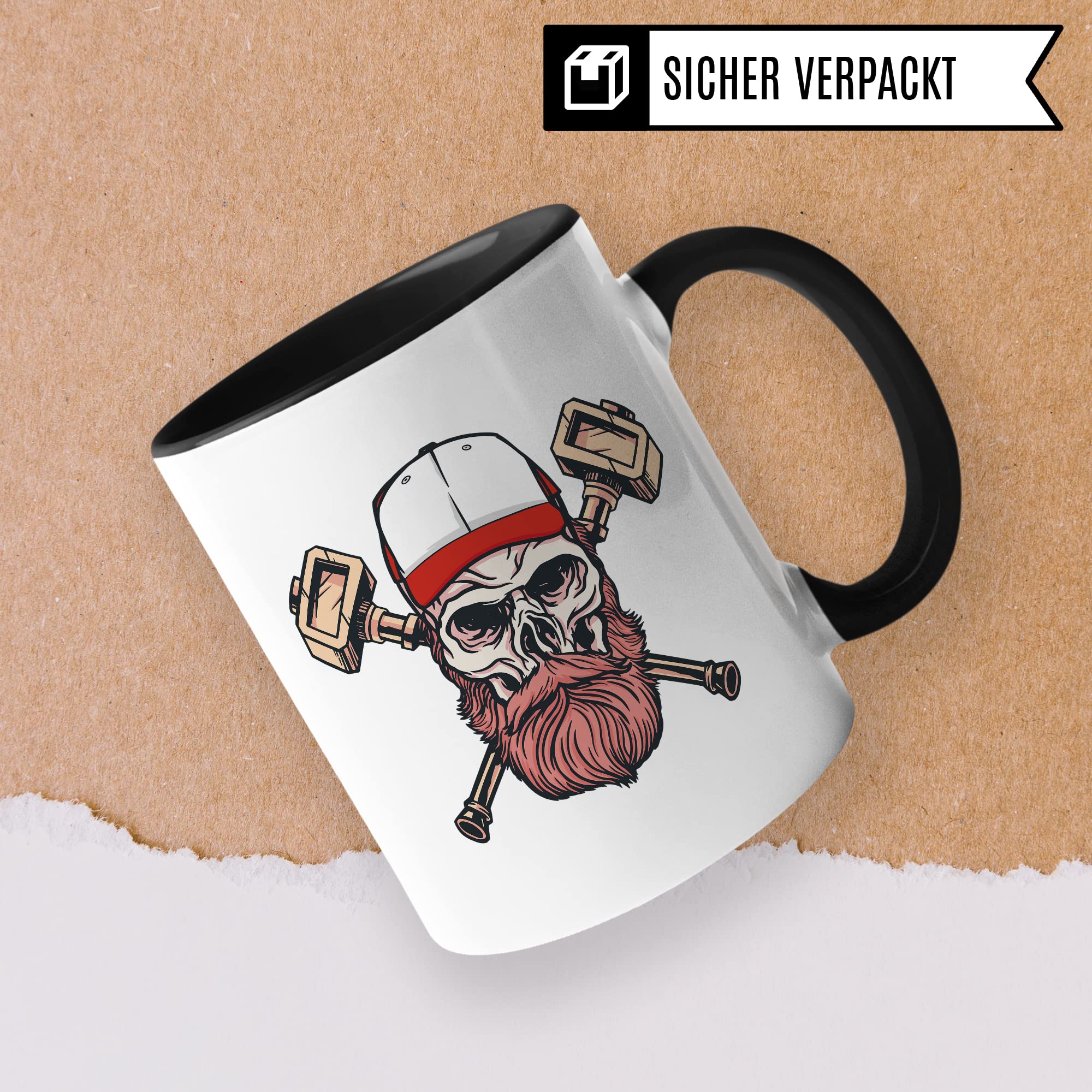 Bart Tasse Bartträger Geschenk-Idee, lustiger Spruch Mann mit Bart, Kollegen Freund Papa Vater Opa lustig Kaffee-Becher