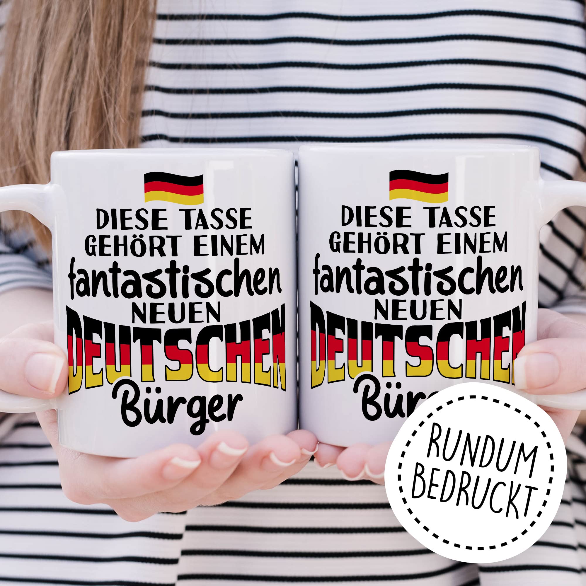 Einbürgerung Tasse Geschenk, Diese Tasse gehört einem fantastischen neuen Bürger Geschenkidee Kaffeetasse mit Spruch herzlich Kaffee-Becher Neu Deutschland Einwanderung Willkommensgeschenk