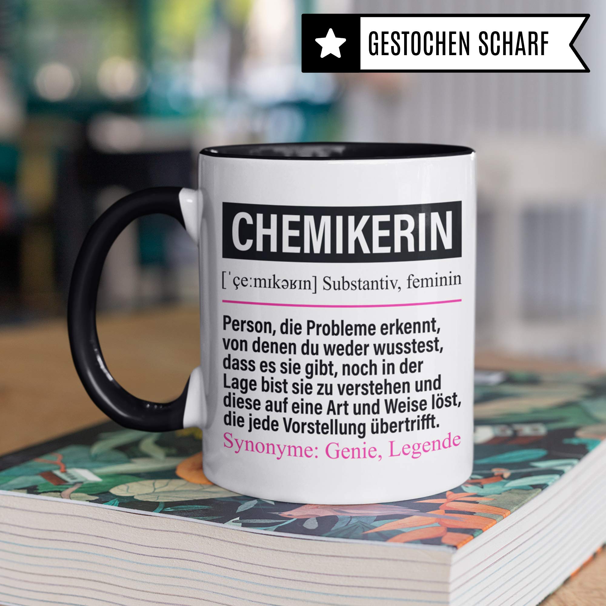 Pagma Druck Tasse Chemikerin lustig, Chemikerin Geschenk, Spruch Chemie Kaffeebecher Geschenkidee, Kaffeetasse Beruf Laborchemikerin Teetasse Becher