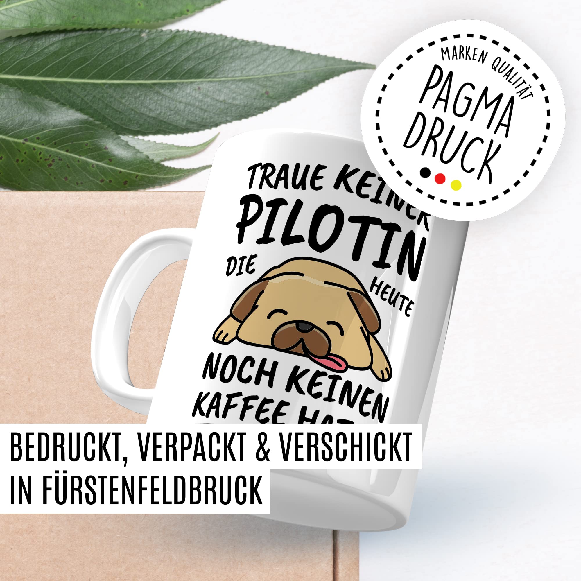 Tasse Pilot lustig Pilot Geschenk Beruf Spruch Kaffeebecher Piloten Geschenkidee Flieger Flugzeugführer Flugkapitän Kopilot Kaffee-Tasse Teetasse Becher