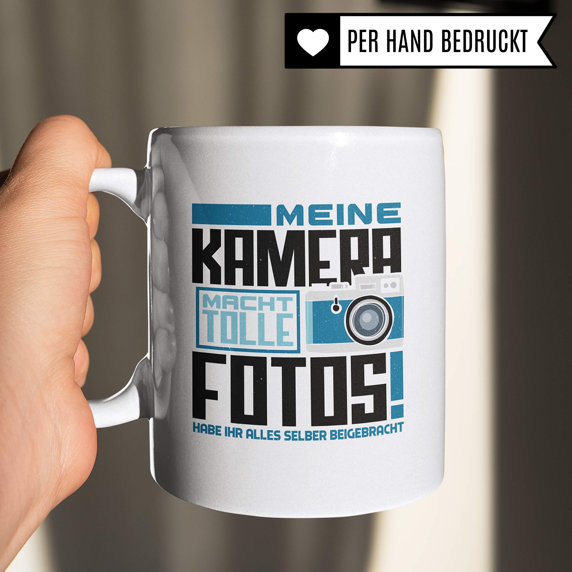 Pagma Druck Fotograf Tasse, Geschenk für Fotografen Becher, Foto Kaffeebecher Photograf, Kaffeetasse Fotografieren Spruch Objektiv Photography Kameramann