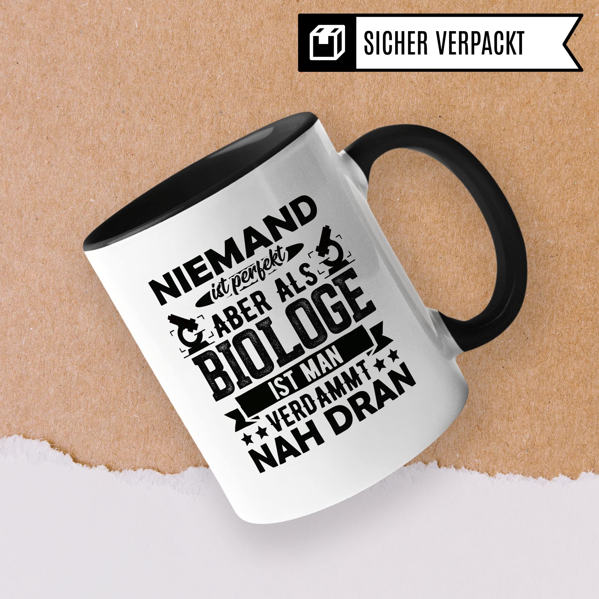 Biologe Tasse Geschenkidee Kaffeetasse Humor Witz Geschenk für Biologielehrer Kaffeebecher Biologie Becher