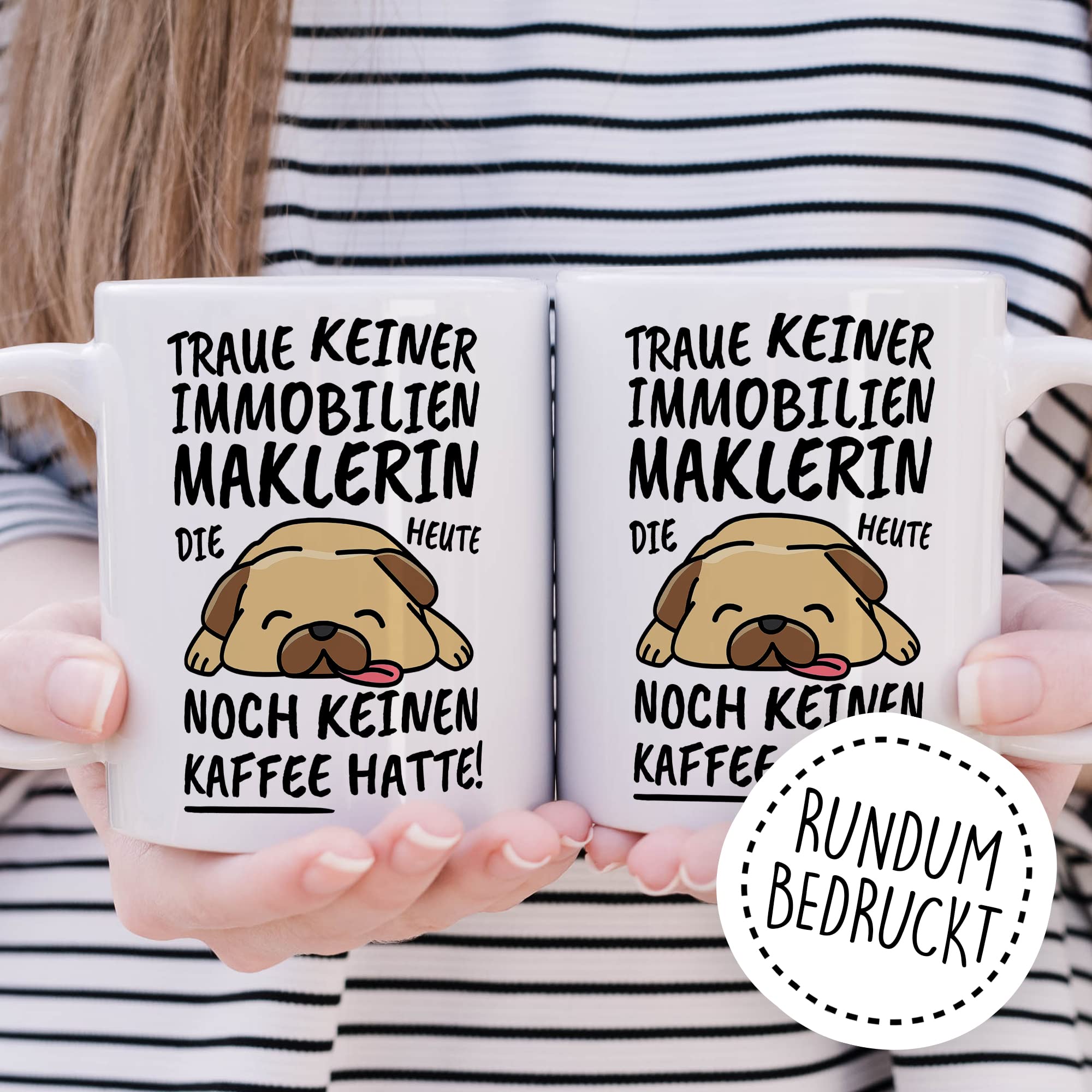 Tasse Immobilienmarklerin lustig, Immobilienmarklerin Geschenk Beruf, Spruch Kaffeebecher Immobilienmarklerinnen Geschenkidee, Immobilienhändlerin Kaffee-Tasse Teetasse Becher