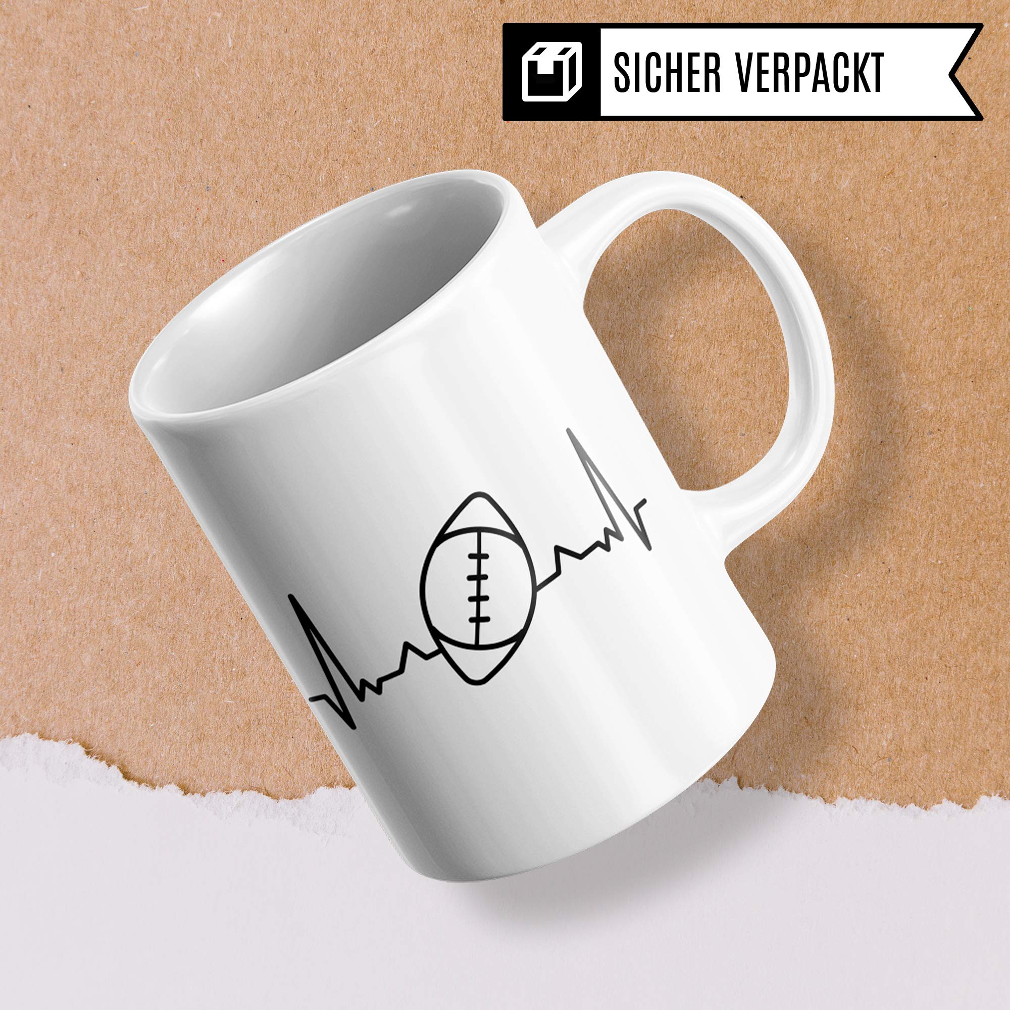 Pagma Druck Football Tasse Geschenk, American Football Spruch Becher Footballspieler Geschenkidee, Kaffeetasse für Footballer