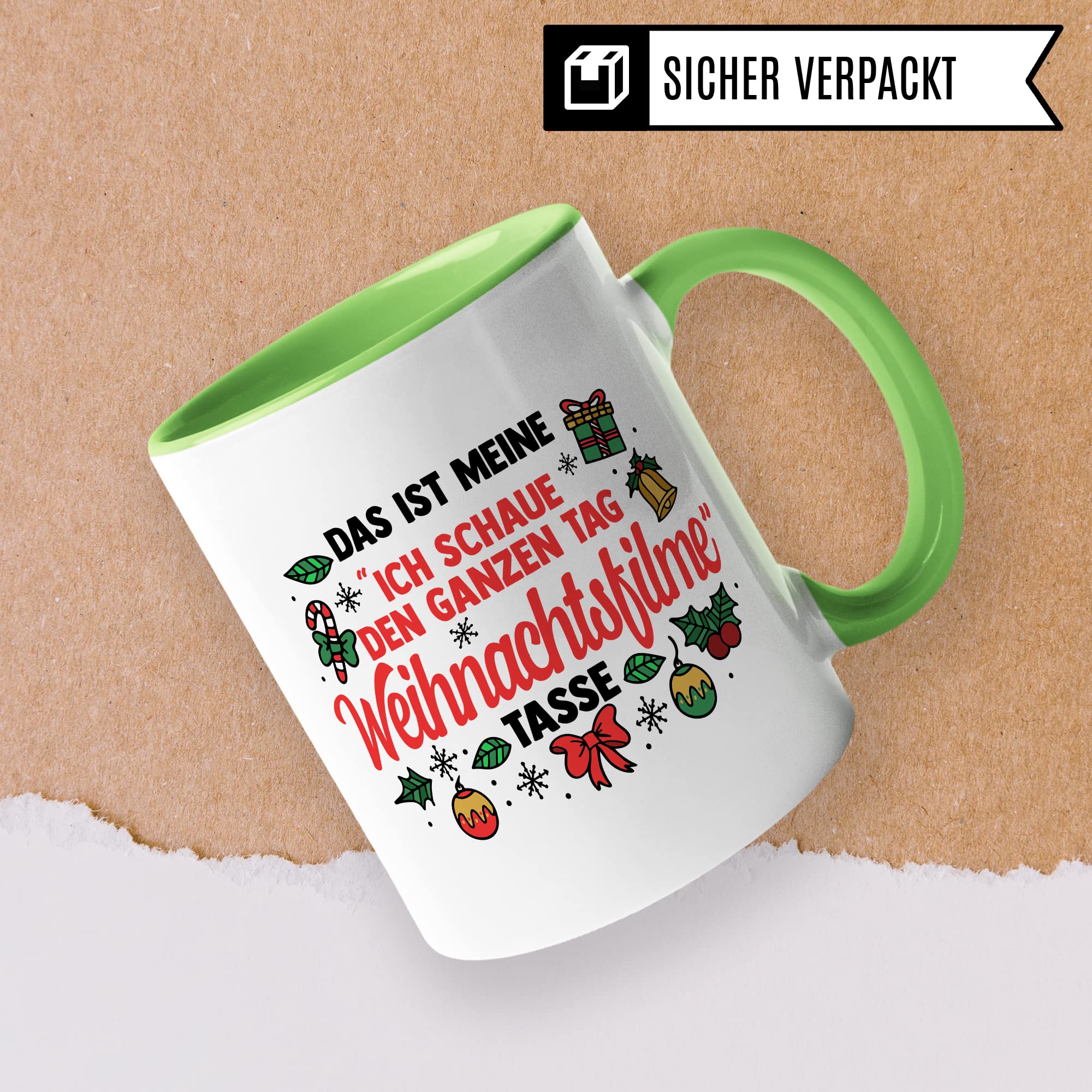 Weihnachten Tasse Weihnachts-Filme Kaffee-Becher Teetasse Christmas Glühweintasse Geschenk Geschenkidee Frohe Weihnachten Winter Kaffeetasse Fest Winter weihnachtlich X-Mas Advent Freundin Kollegin