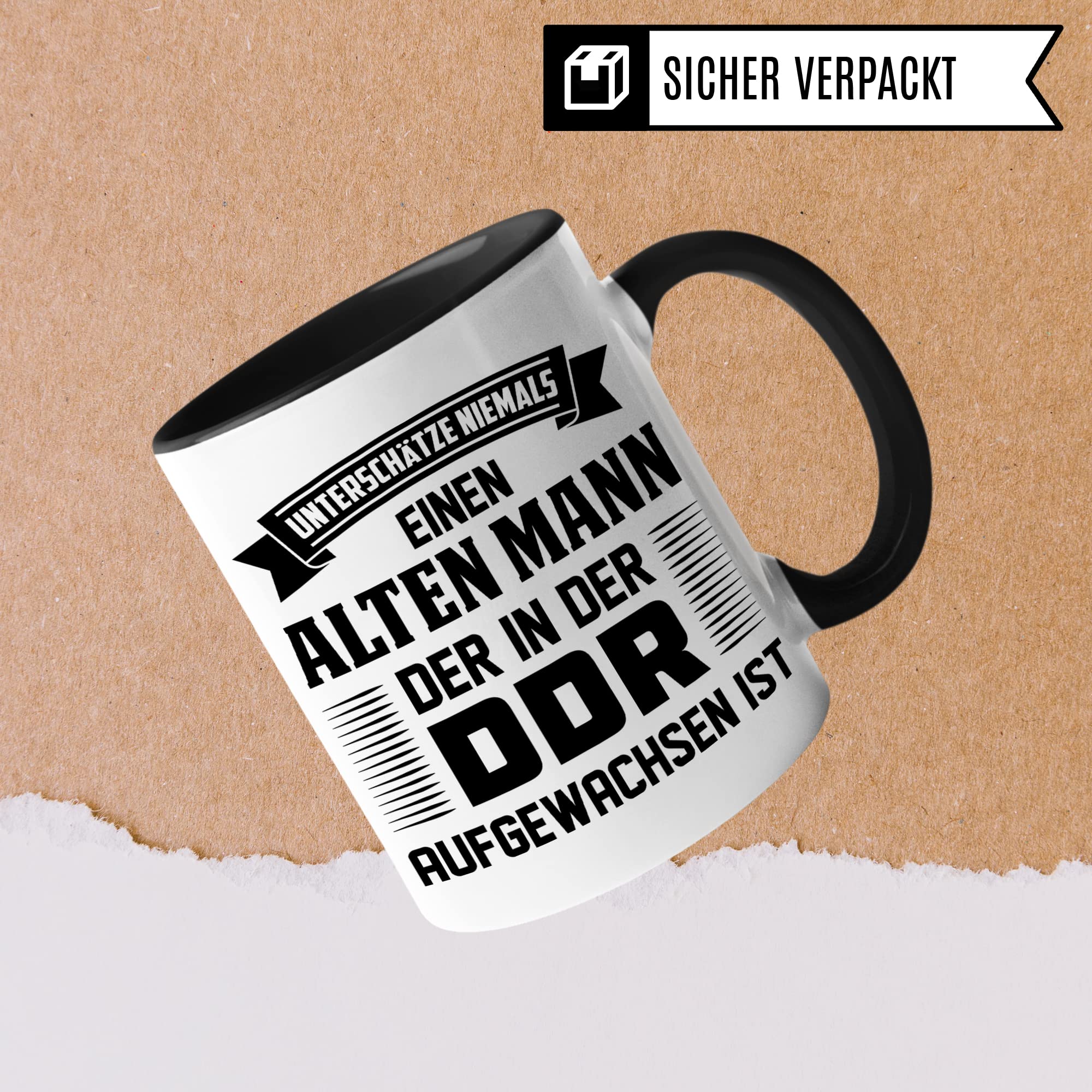 DDR Opa Tasse, DDR Kaffeetasse Geschenk für Kinder der Deutsche Demokratische Republik, Kaffeetasse Ostdetuscher Humor Witz Geschenk für Männer, Ostdeutschland Ossi Geschenkidee