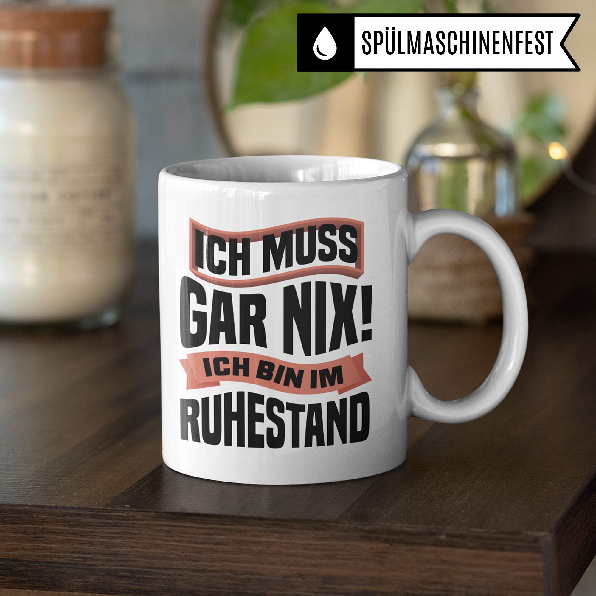 Pagma Druck Rentner Tasse, Geschenke zur Rente, Kaffeebecher Rentenbeginn Pension Rentnerin Spruch, Renteneintritt Geschenk Ruhestand Becher Mann & Frau