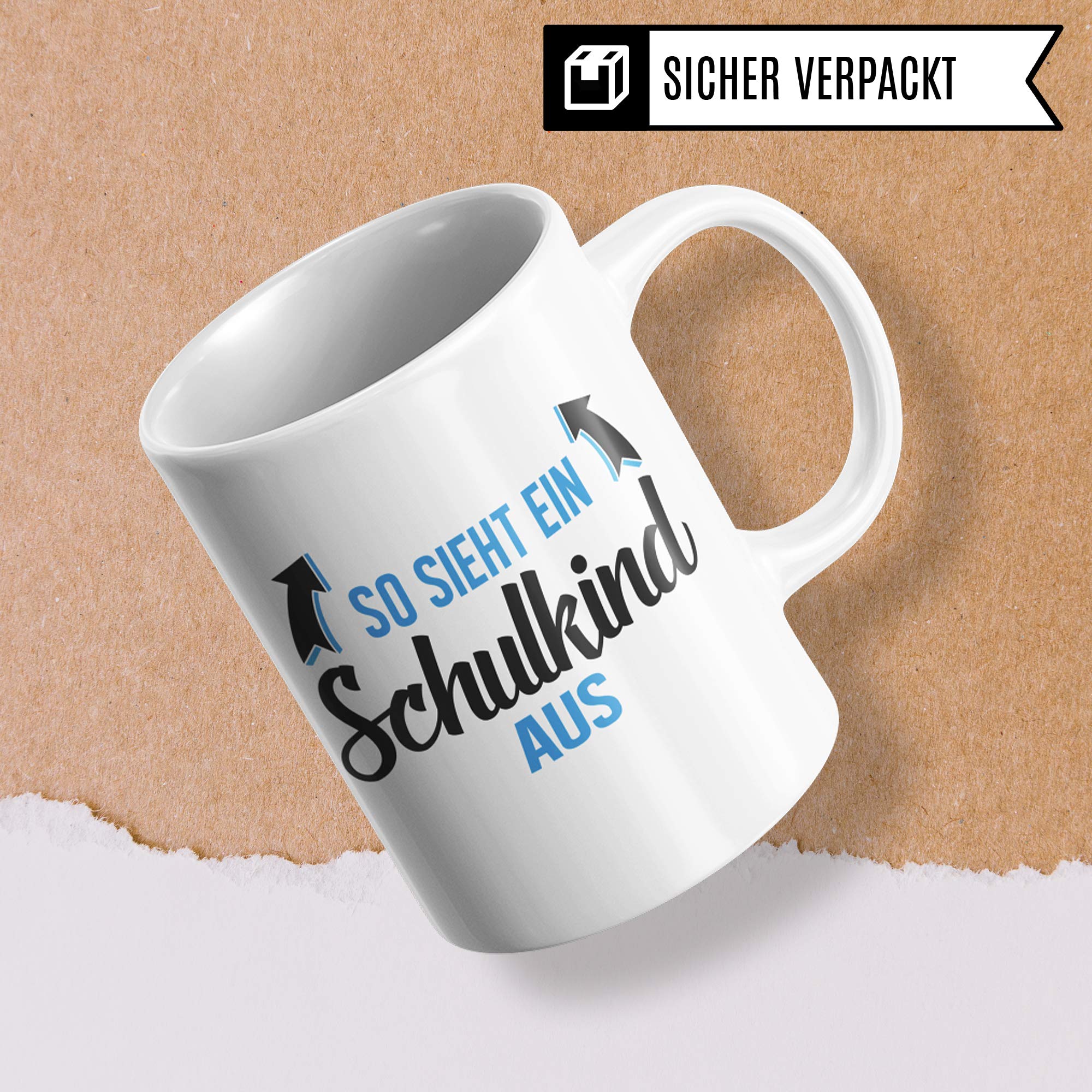 Pagma Druck Schulanfang Tasse, Geschenke Schulanfang Junge, Schulkind Becher Einschulung Geschenk, Kaffeetasse Schulbeginn Schulstart Geschenkidee für Erstklässler Schultüte Inhalt