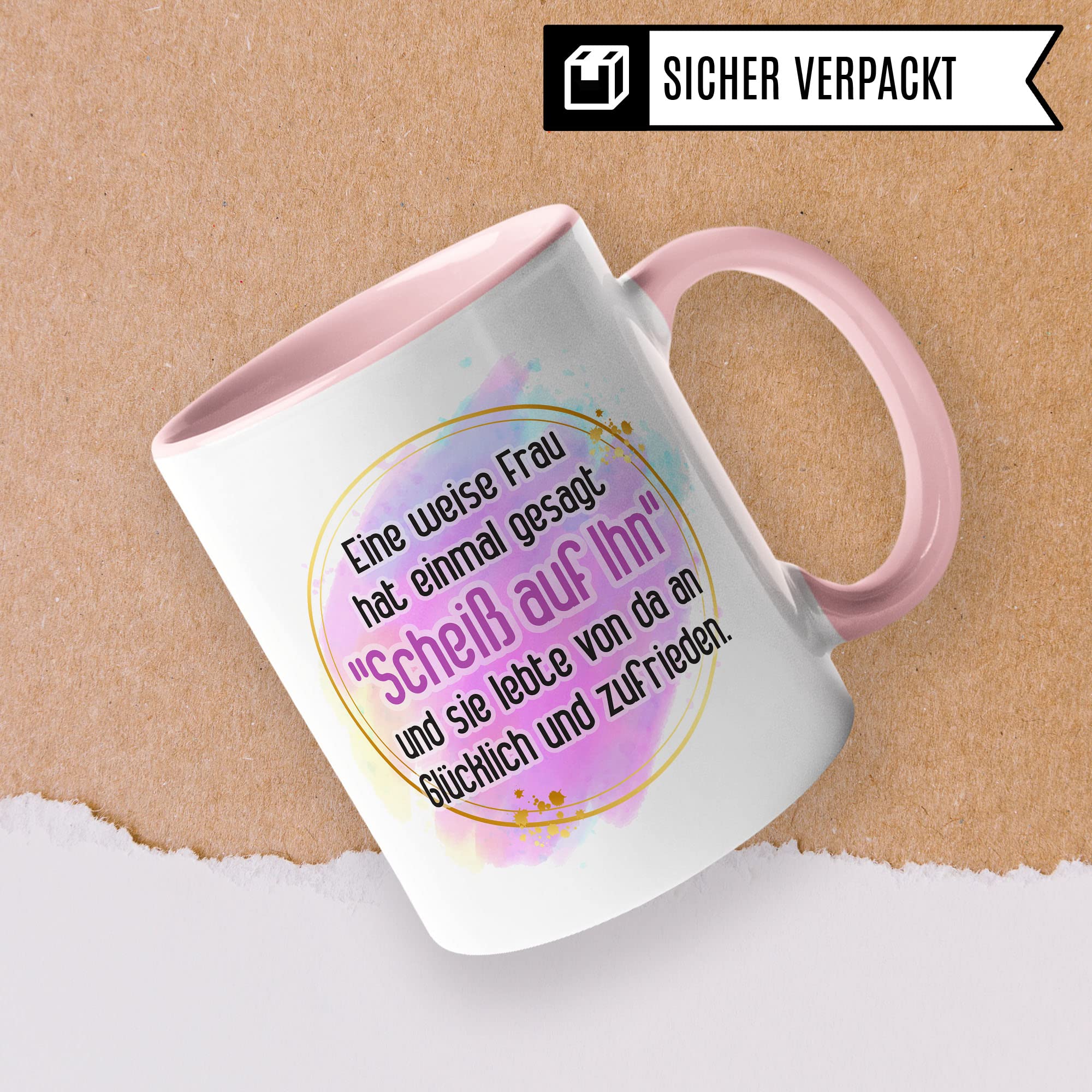 Scheidung Tasse: Scheiß auf Ihn Scheidung Trennung Spruch lustig Motiv Geschenkidee Kaffeetasse Divorce Kaffee-Becher beste Freundin