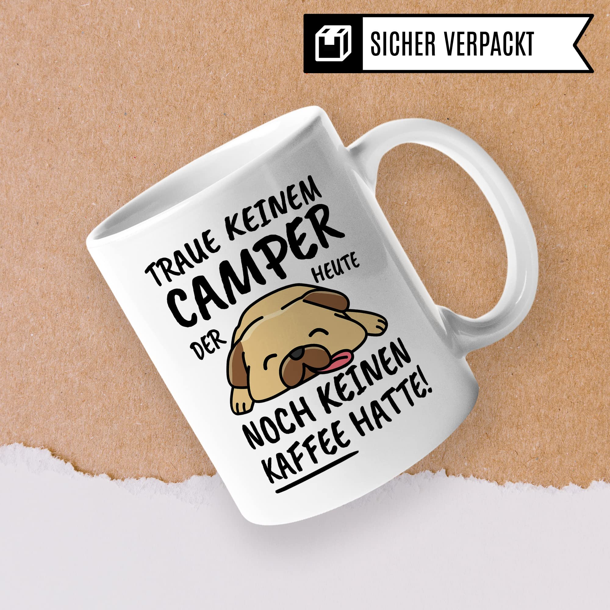 Tasse Camper lustig Camper Geschenk Beruf Spruch Kaffeebecher Camper Geschenkidee Zelter Zeltbewohner Campingwagen Camping Urlaub Kaffee-Tasse Teetasse Becher