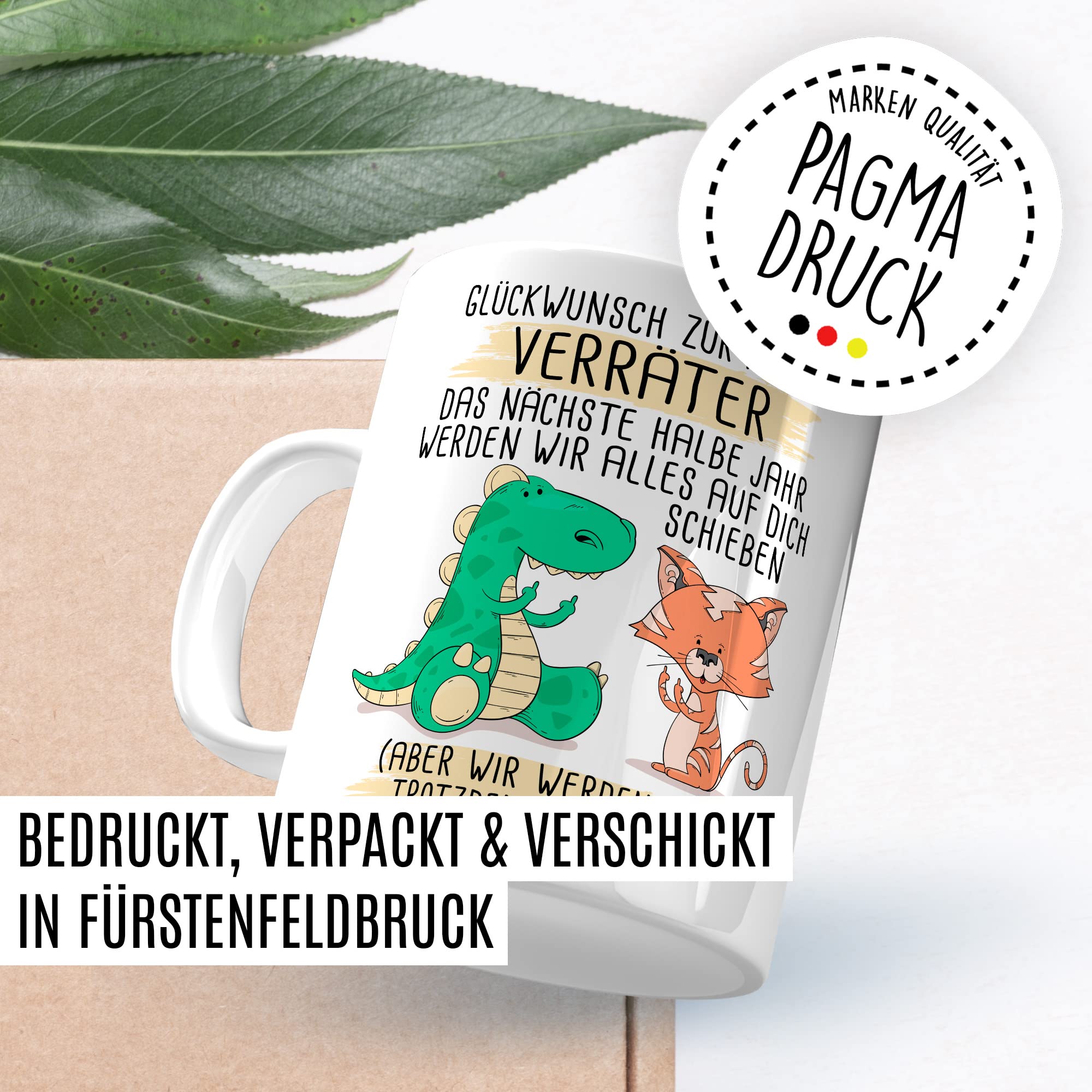 Abschied Tasse Abschiedsgeschenk Kaffeetasse Glückwunsch zur Flucht Spruch lustiger Kaffee-Becher Jobwechsel Kollege Kollegin Kündigung Ruhestand Geschenkidee Rente Geschenk Büro Arbeit