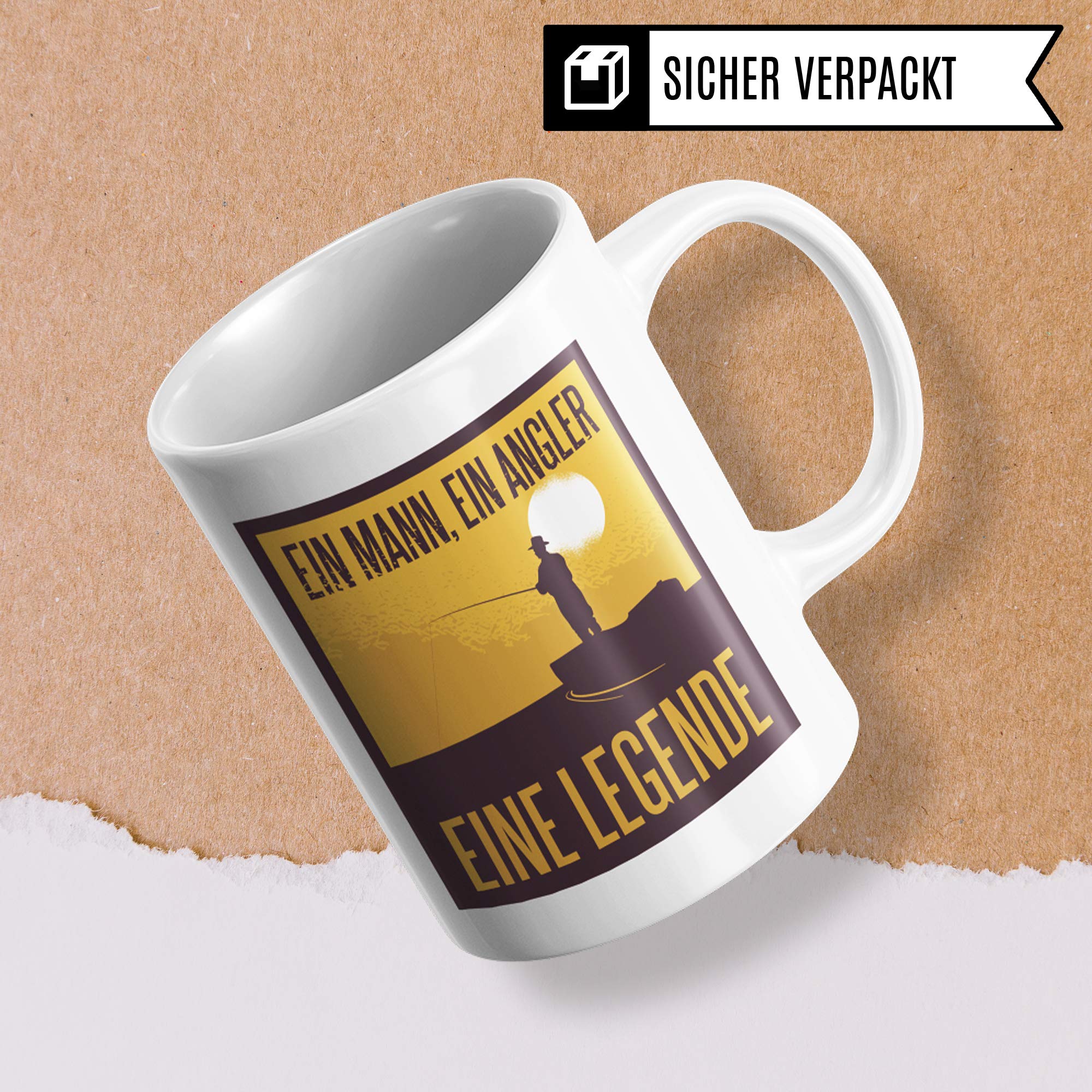 Pagma Druck Tasse Angel, lustige Geschenke für Angler, Angeln Becher Fischen Fisch Angelrute Männer Kaffeebecher, Kaffeetasse Geschenke für Fischer, Kaffeebecher Spruch