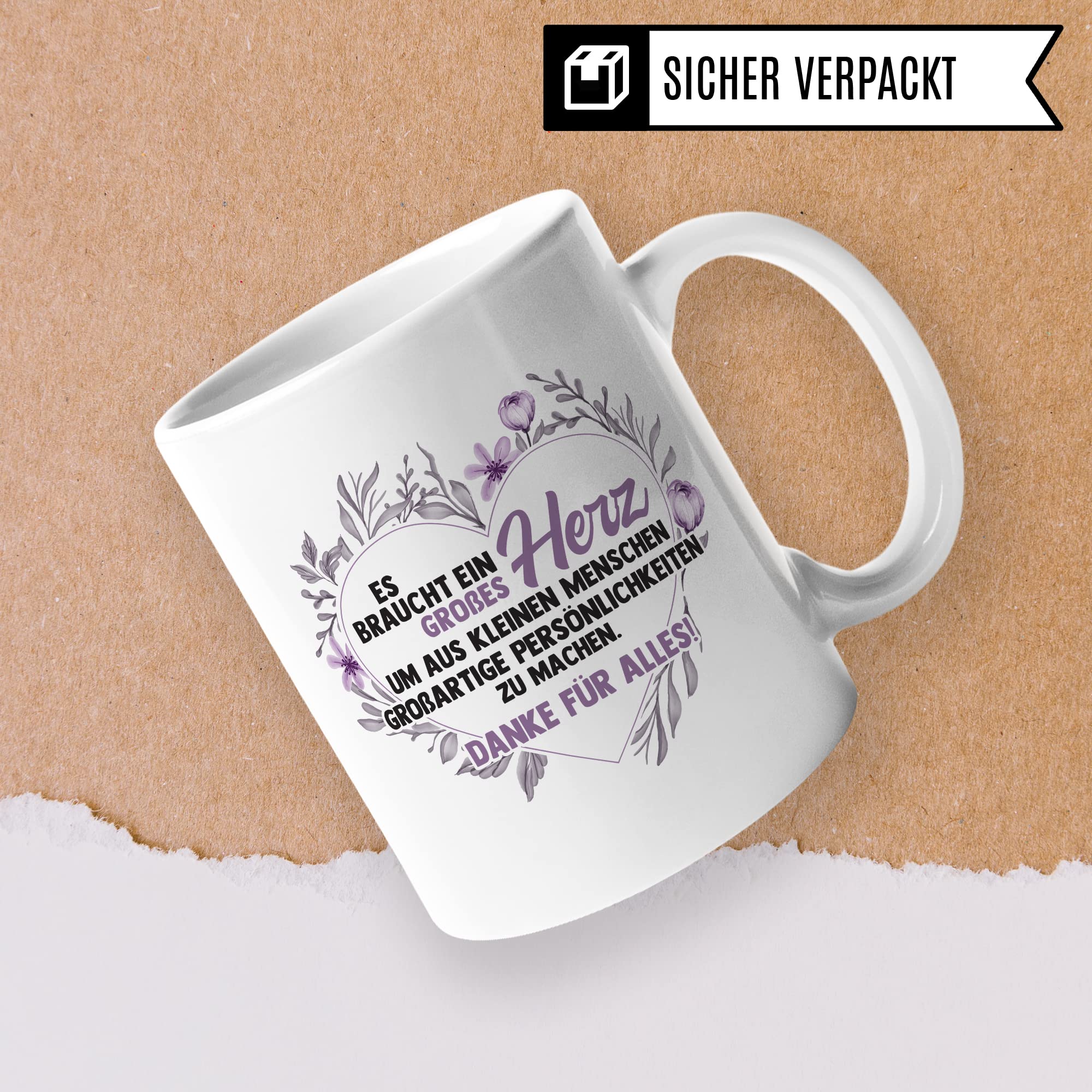 Lehrerin Tasse Erzieherin Geschenk Kaffee-Tasse Kaffee-Becher Lehrerin Geschenkidee Kindergärtnerin Kindergarten Tasse Abschied Kinderpflegerin Abschiedsgeschenk