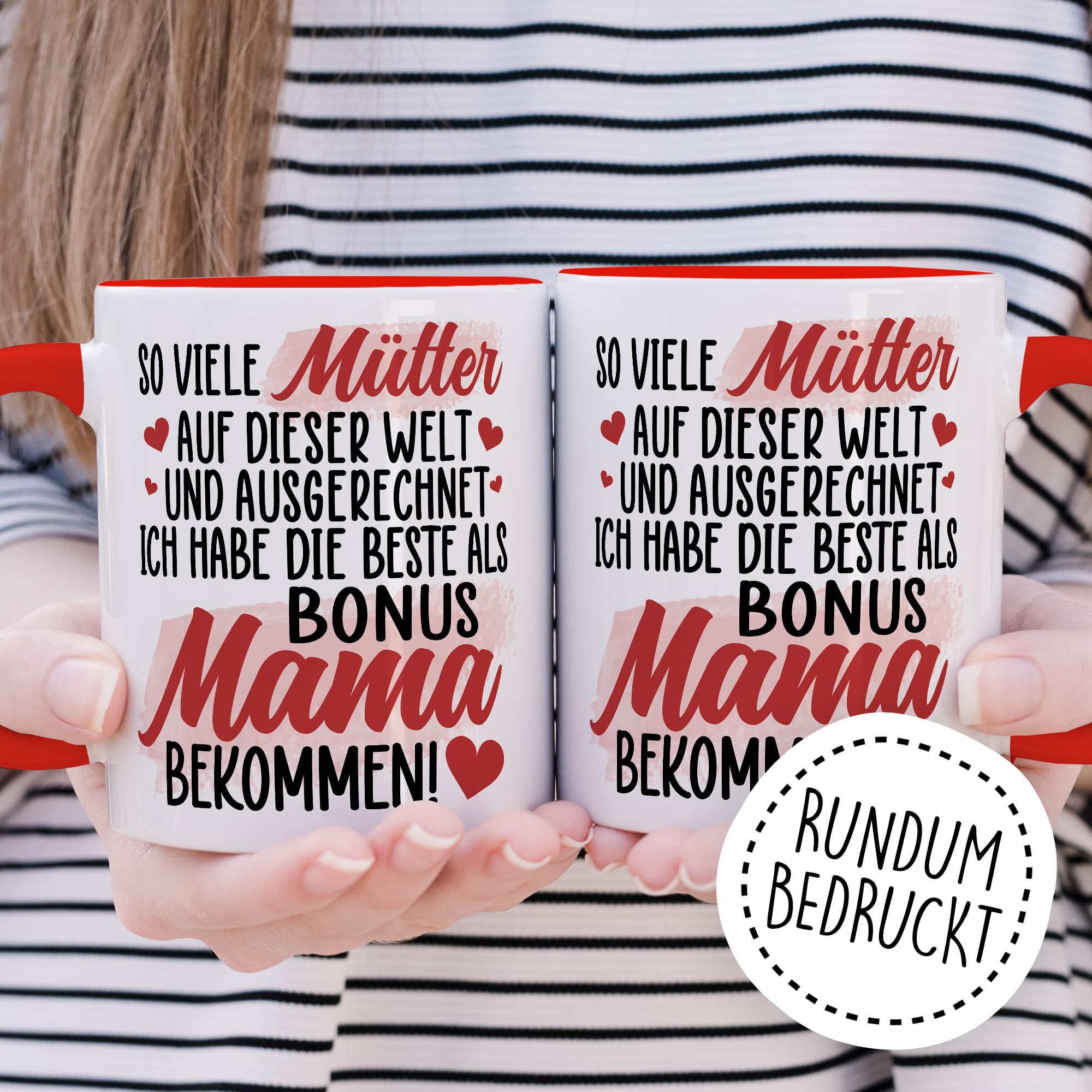 Bonuspapa Tasse Stiefpapa Geschenkidee Stiefkind Kaffeetasse Vater Geschenk für Stiefvater Kaffeebecher Familien Becher