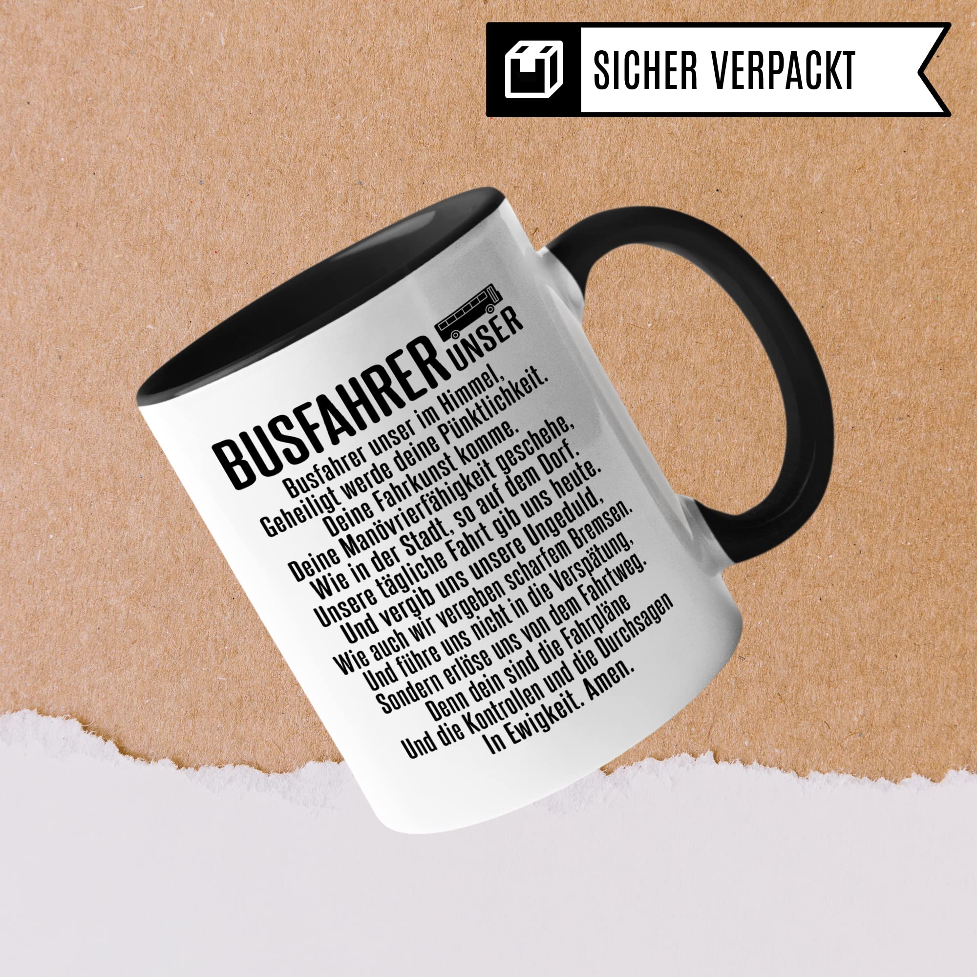 Busfahrer Tasse Spruch: BUSFAHRER-UNSER Kollegen Geschenk, Kaffeetasse Humor Witz Geschenk für Bus Fahrer, Buschauffeur Becher, Autobusfahrer Geschenkidee, Kaffeebecher für Männer