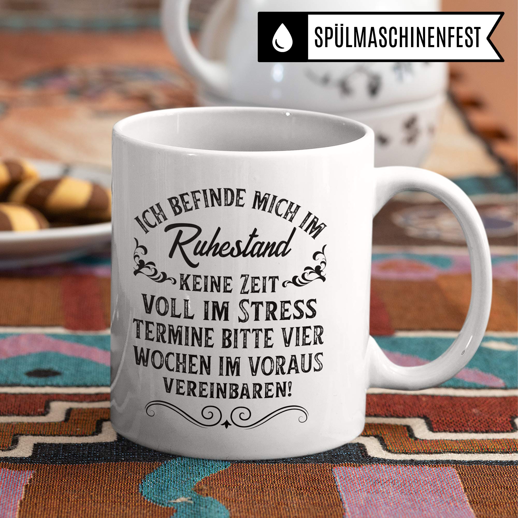 Pagma Druck Rentner Tasse, Geschenke zur Rente, Kaffeebecher Rentenbeginn Pension Rentnerin Spruch, Renteneintritt Geschenk Becher Mann & Frau