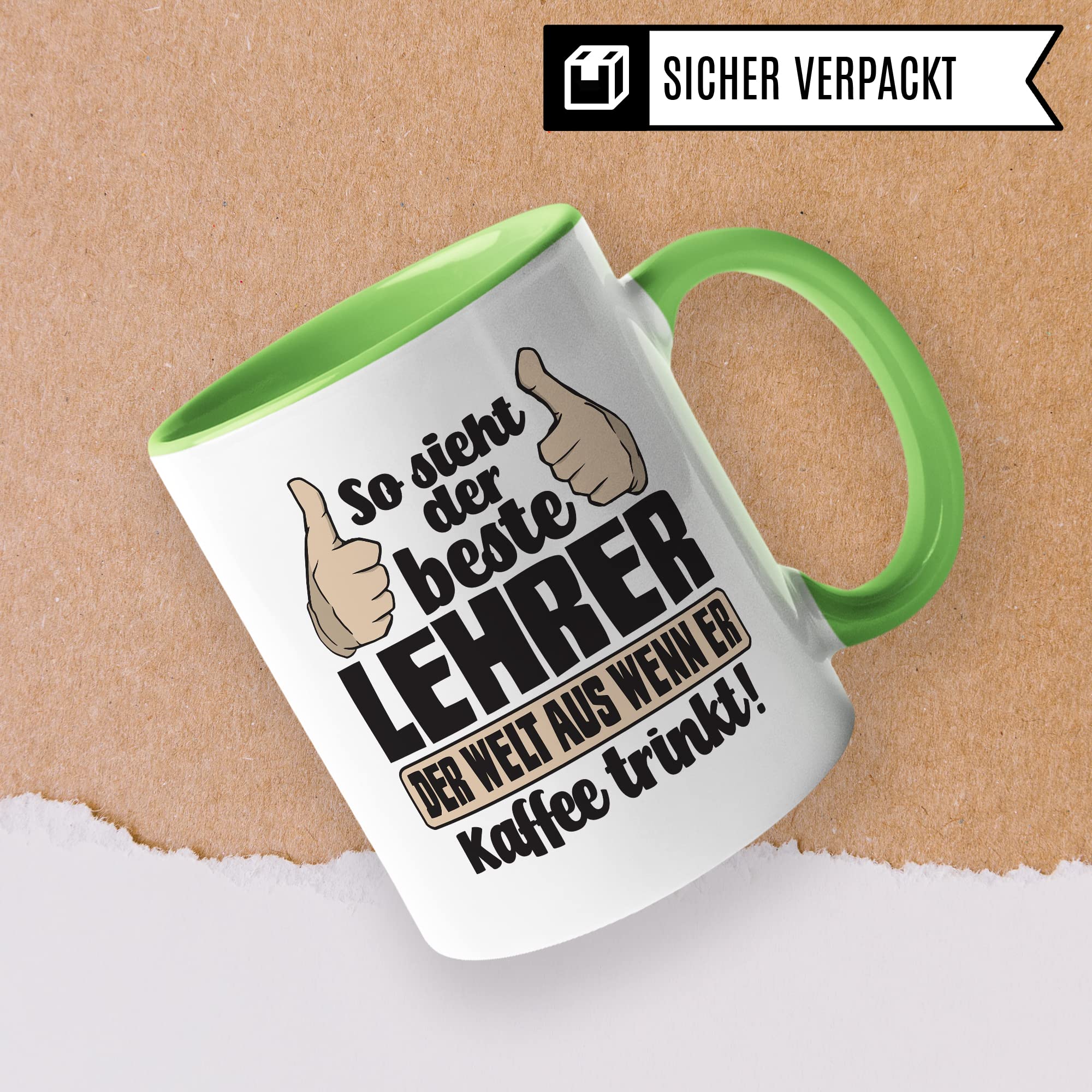 Lehrer Tasse mit Spruch lustig Kaffee-Tasse Lehrer Geschenkidee Lehrer Geschenk Grundschule Tasse Abschied Lehrer Abschiedsgeschenk Gymnasium Kaffee-Becher