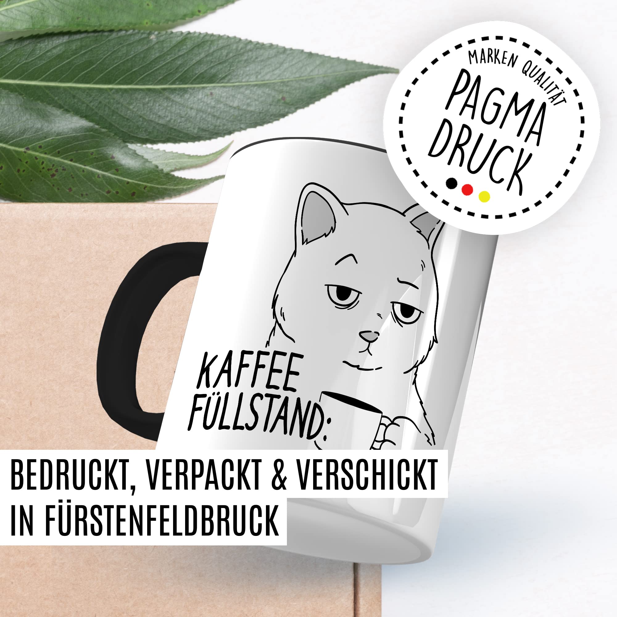 Tasse Kaffee-Füllstand Geschenk, Zu müde zum arbeiten gleich fang ich an Geschenkidee Kaffee-Liebhaber Kaffee-Becher Kaffeetasse Kaffee-Fans Kaffee-Genießer Tasse mit Spruch lustig